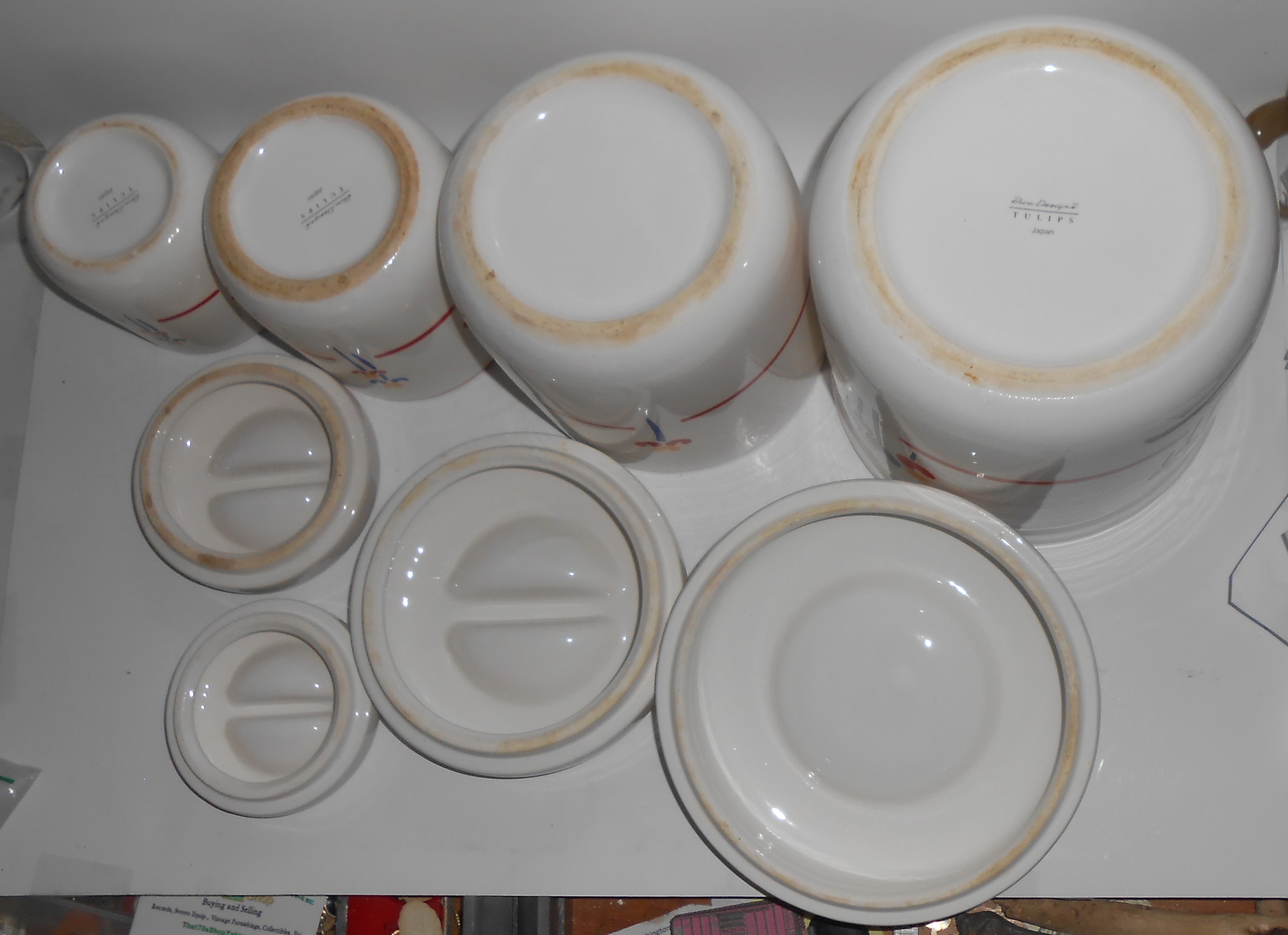 Riva Designs Pottery Set/4 Tulips Canisters