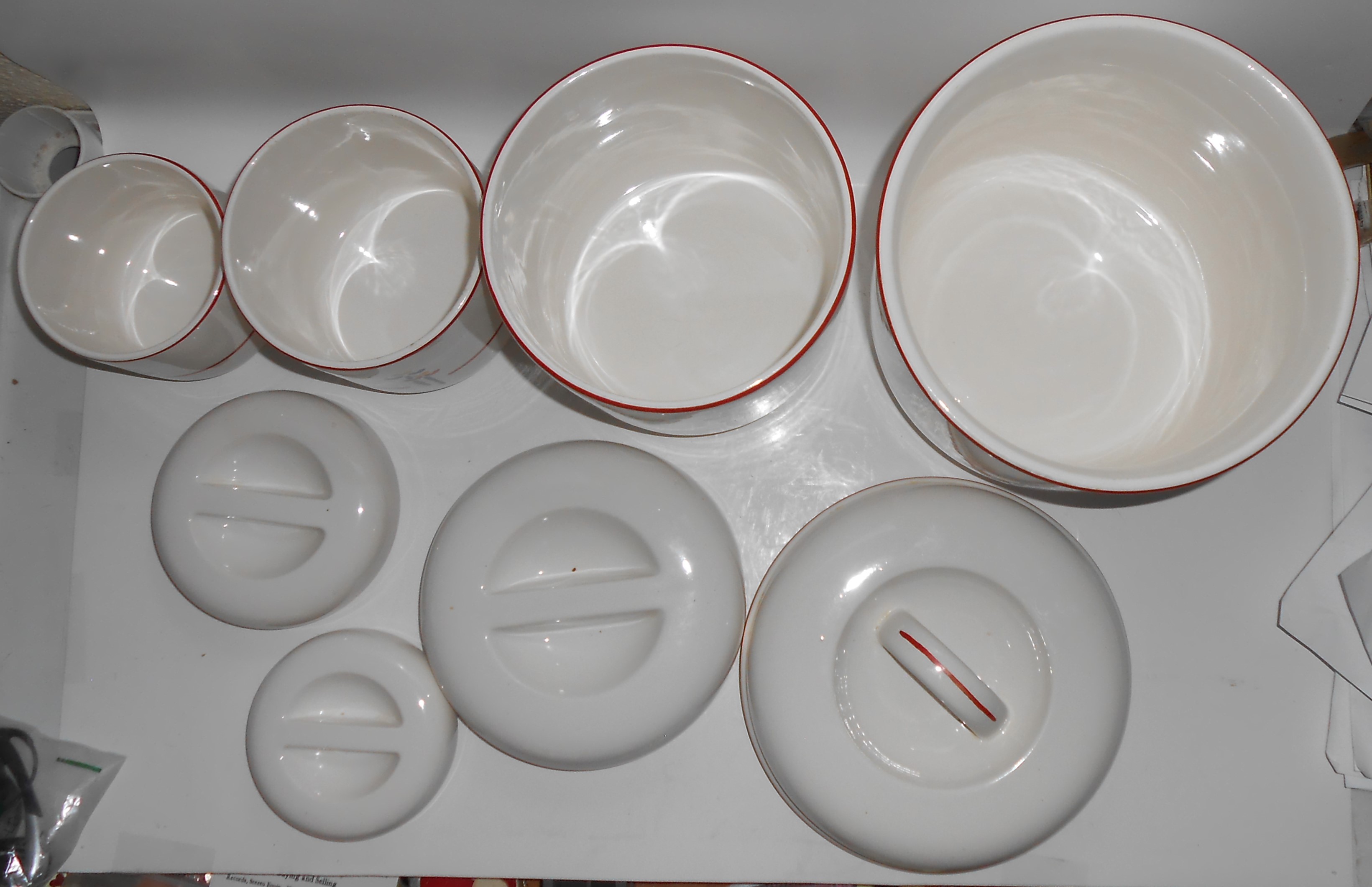 Riva Designs Pottery Set/4 Tulips Canisters