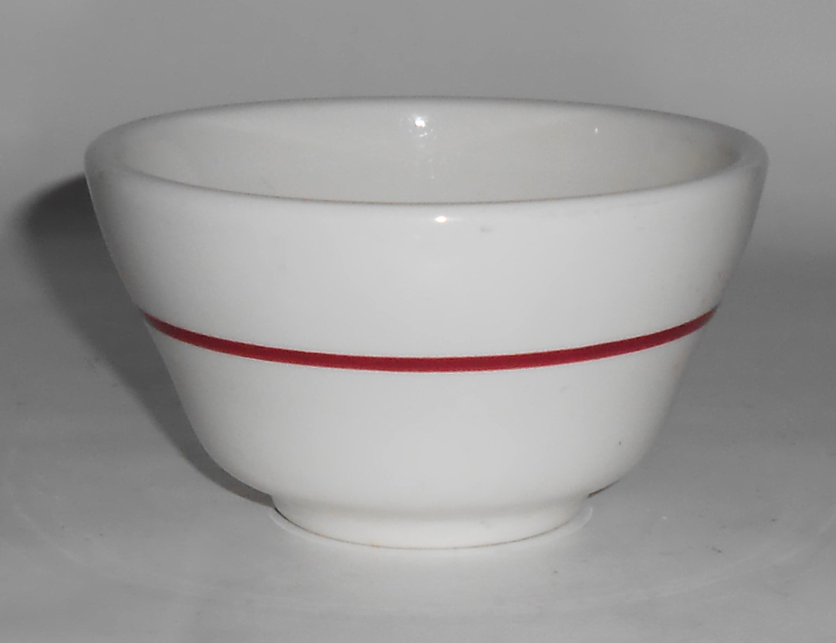 Buffalo Restaurant China Red Band Custard Cup