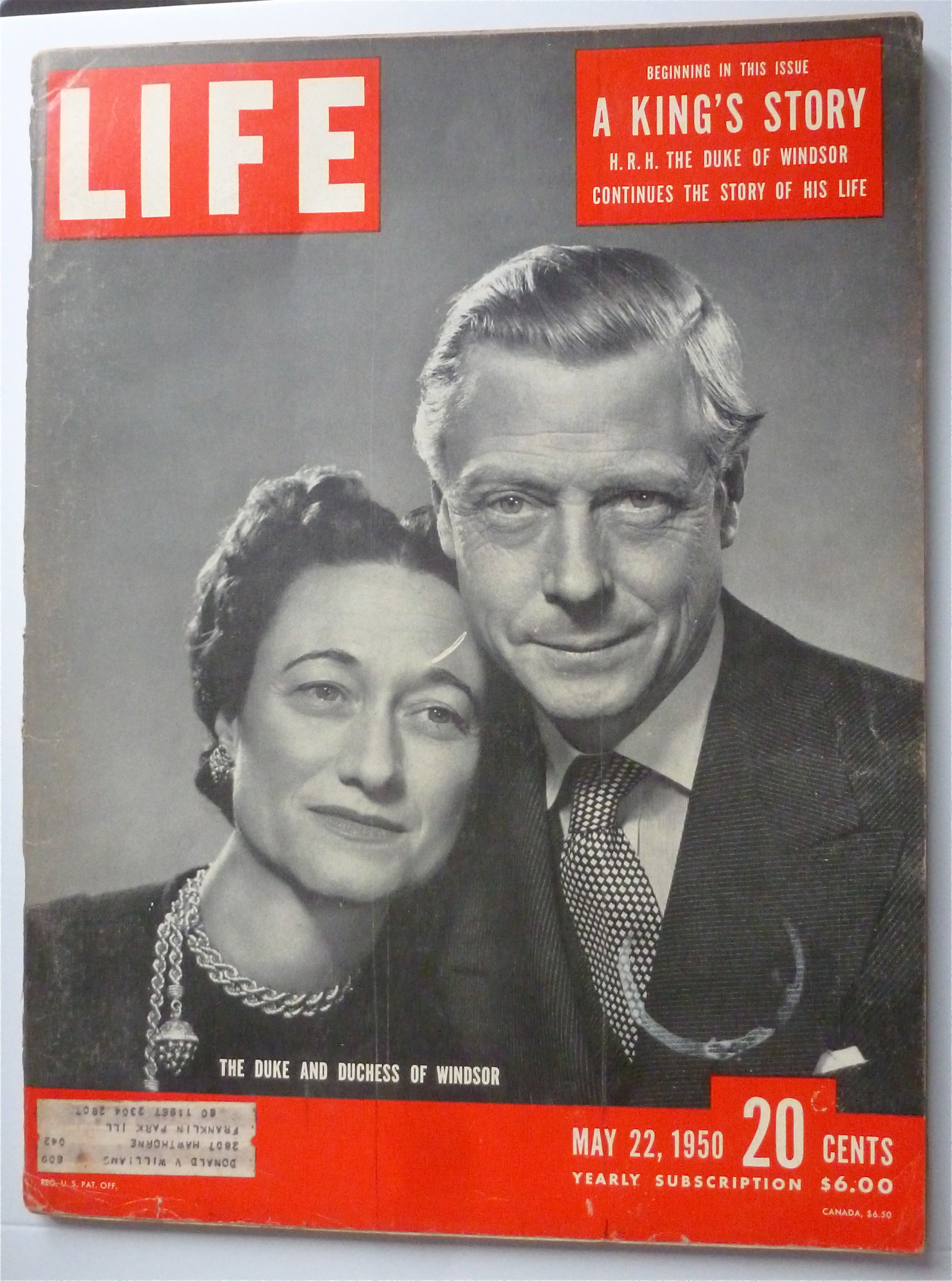 Life Magazine May 22, 1950 Duke & Duchess Of Windsor