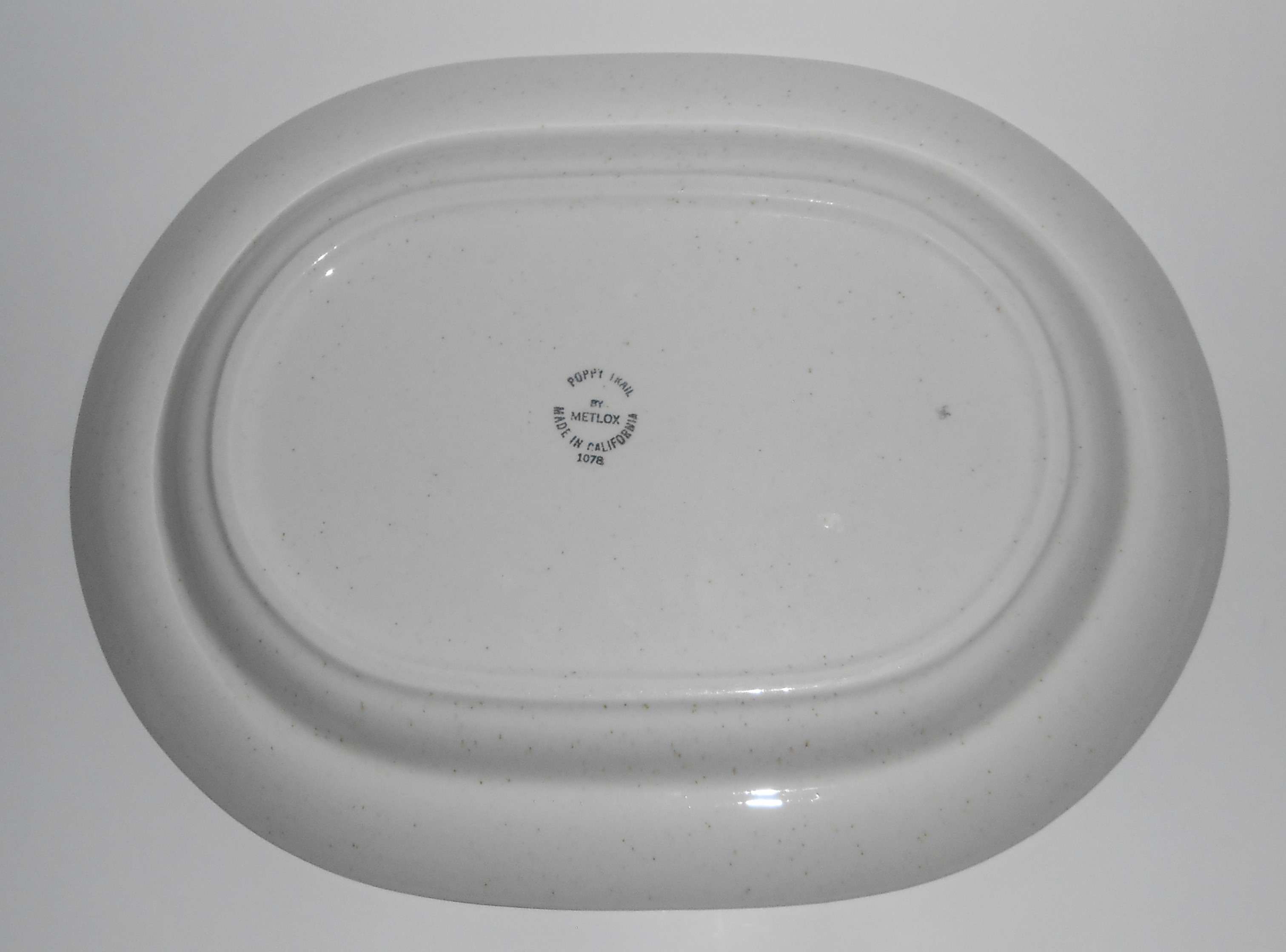 VINTAGE Metlox Poppy Trail Pottery Moulin Platter