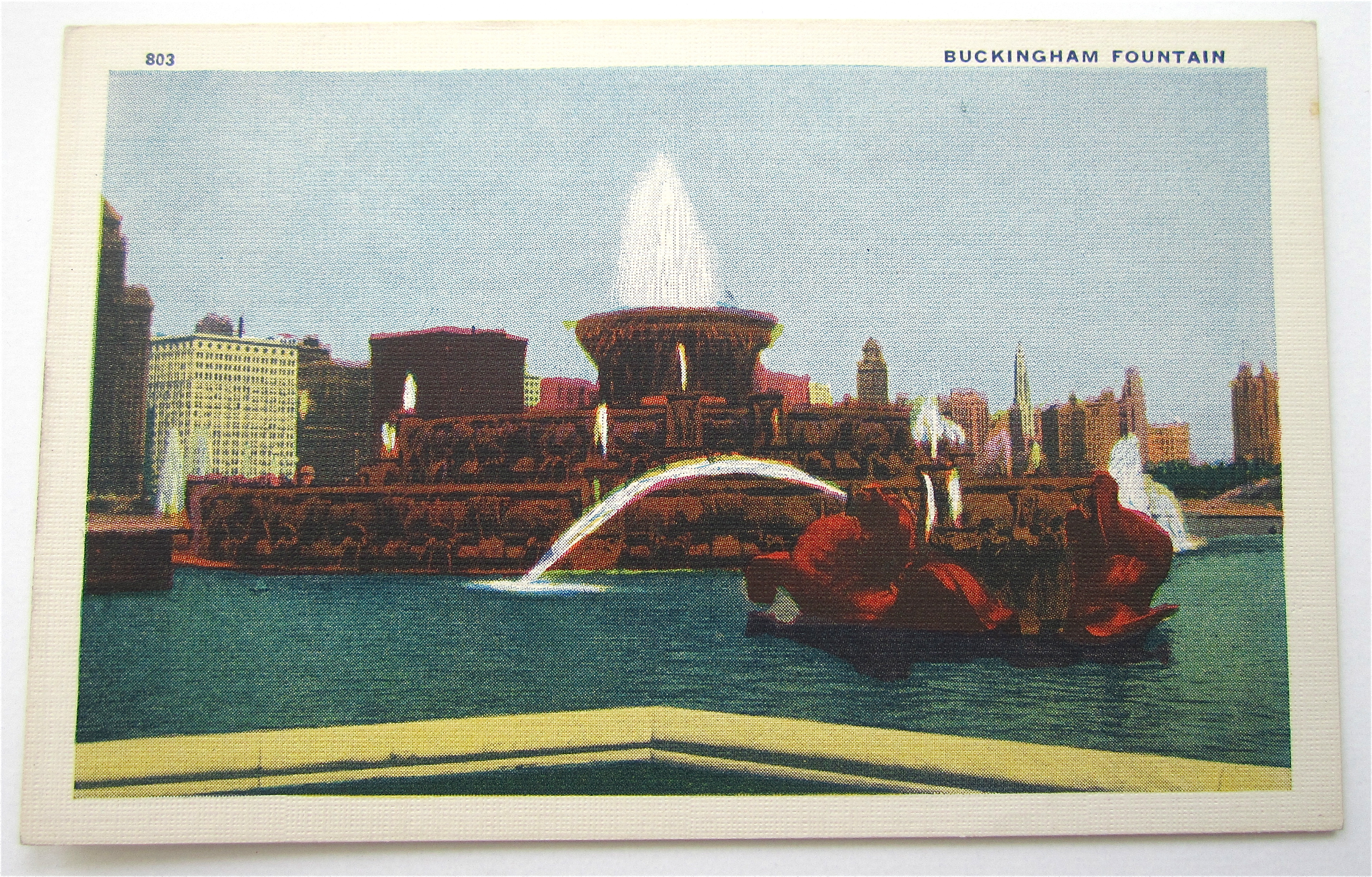 Buckingham Fountain, Chicago World Fair 1933 Postcard