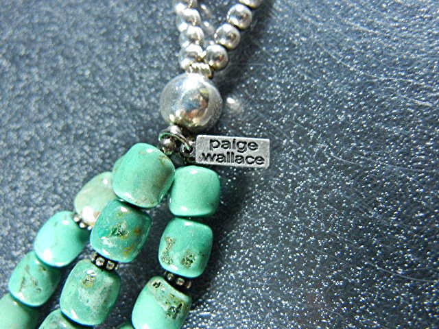 Paige Wallace Sterling Silver  Kingman Turquoise Bracel