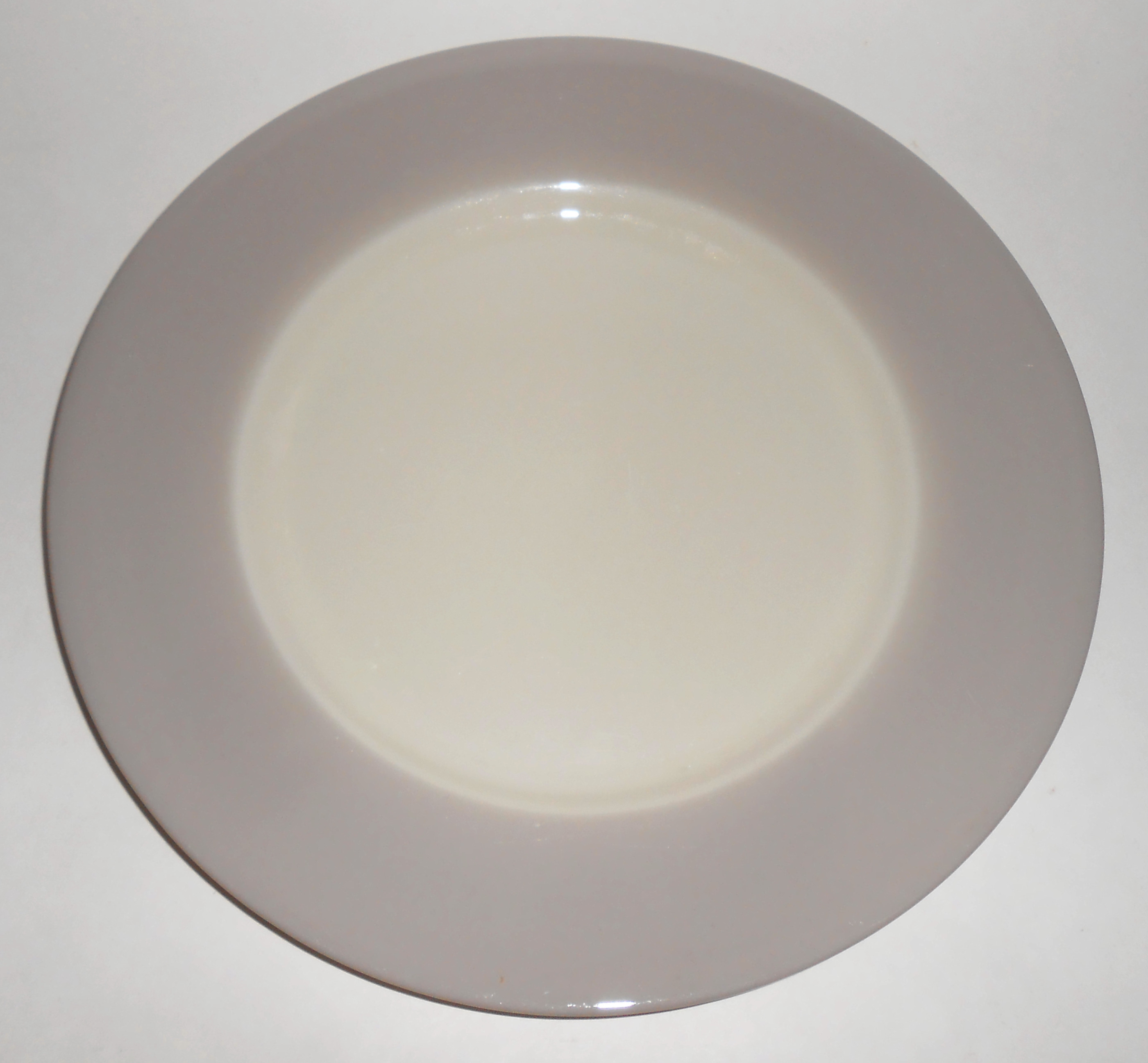 Flintridge China Bon-Lite Grey Dinner Plate!