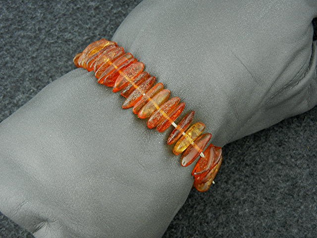Baltic Amber Honey Color Stretch Bracelets 2