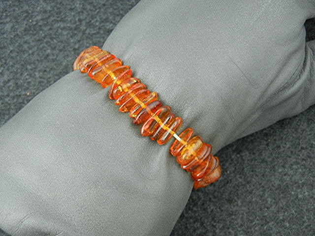 Baltic Amber Honey Color Stretch Bracelets 2
