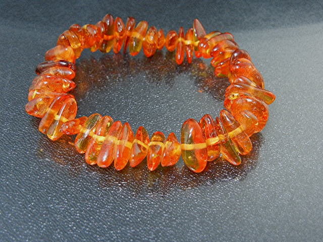 Baltic Amber Honey Color Stretch Bracelets 2