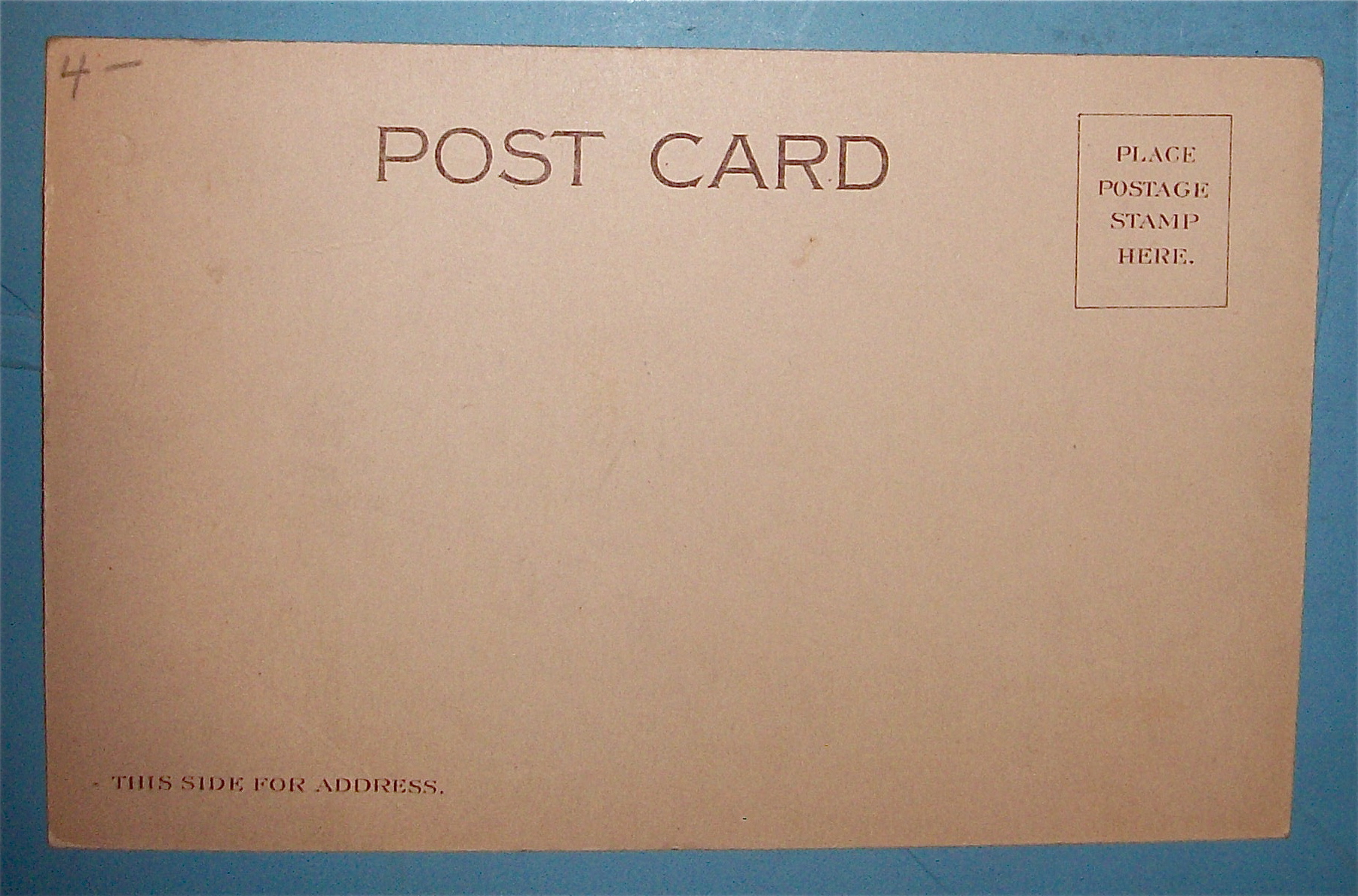Man Standing With His Hands Up Postcard