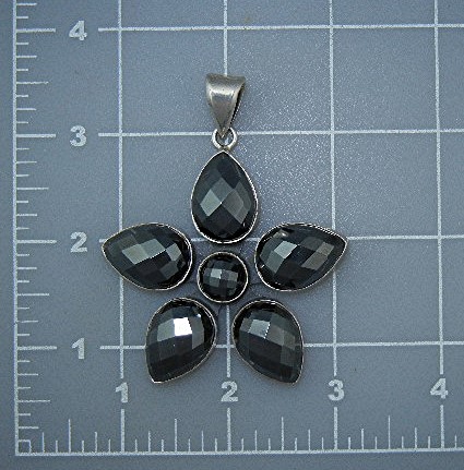 Charles Albert Sterling Silver Hematite Pendant