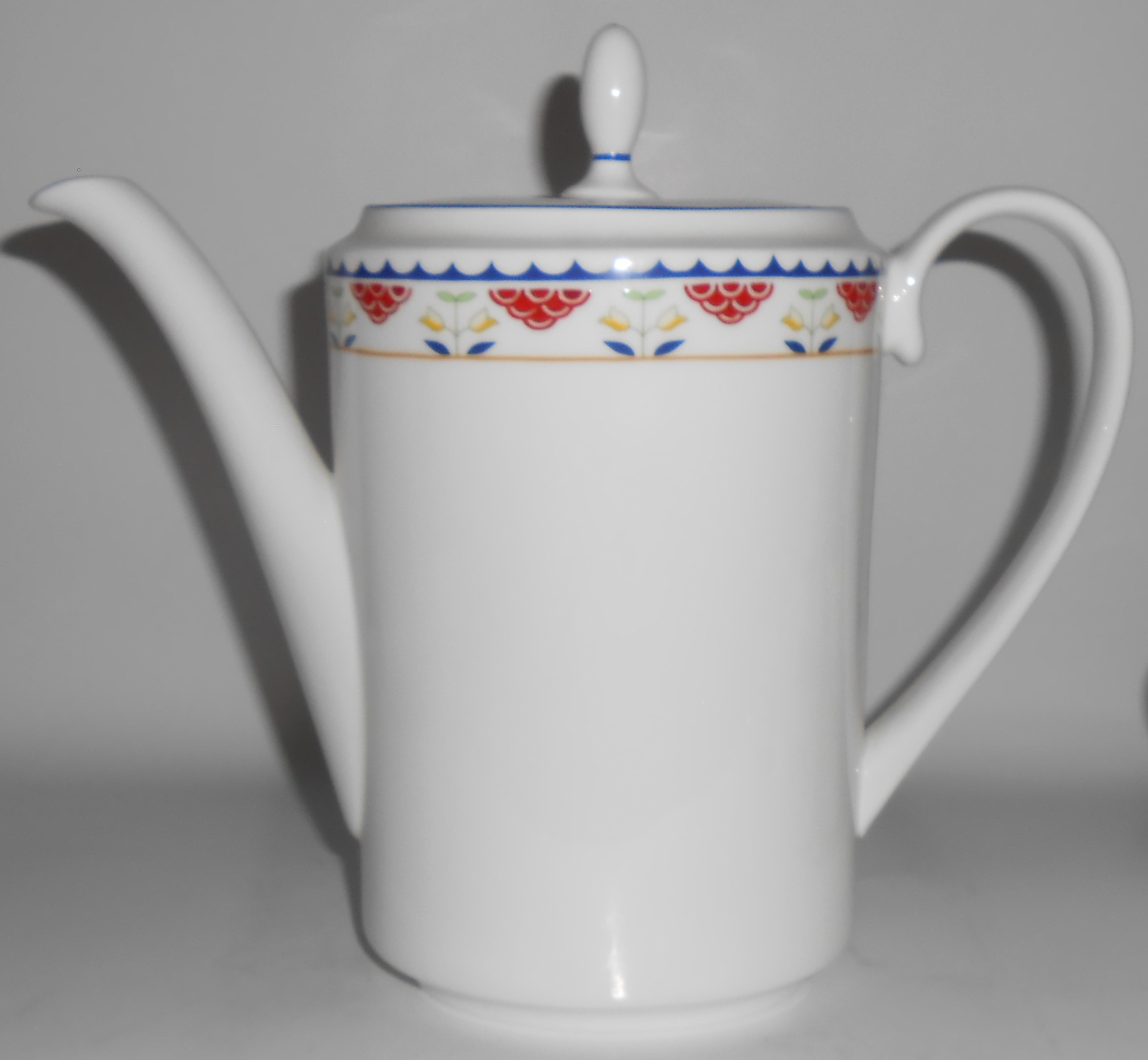 Coalport Bone China Tulip Decorated Coffeepot