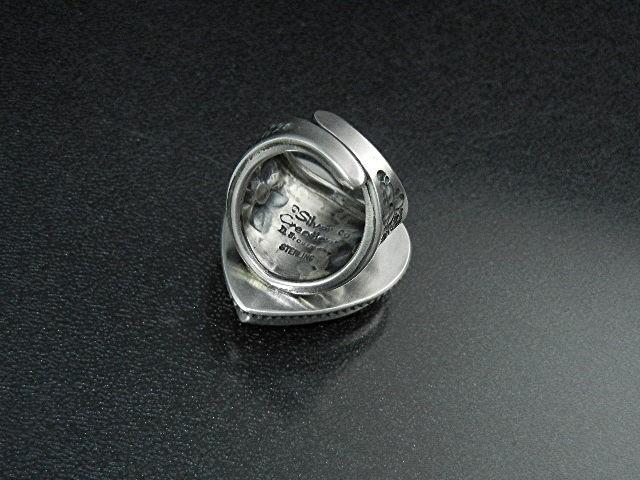 David Troutman Sterling Silver Spiny Oyster Heart Ring