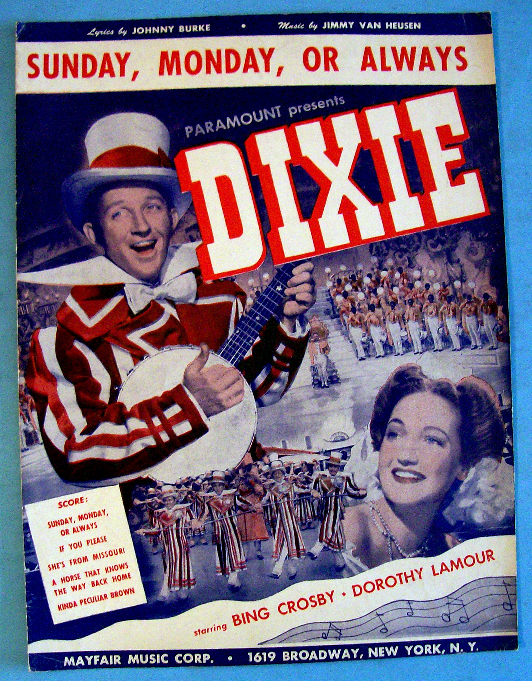 Sheet Music For 1943 Sunday, Monday, Or Always