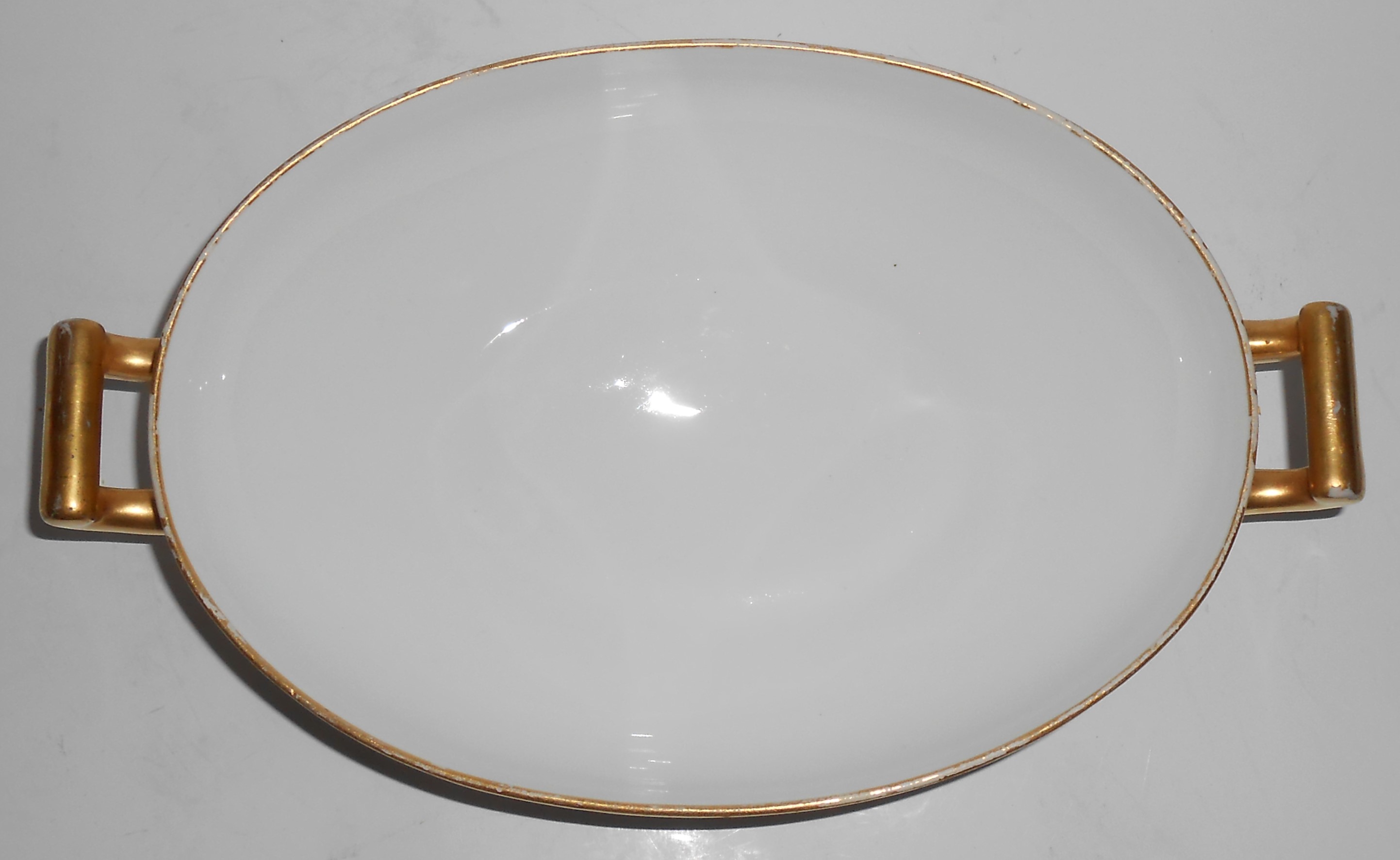 Richard Ginori Porcelain China Golden Lattice Covered