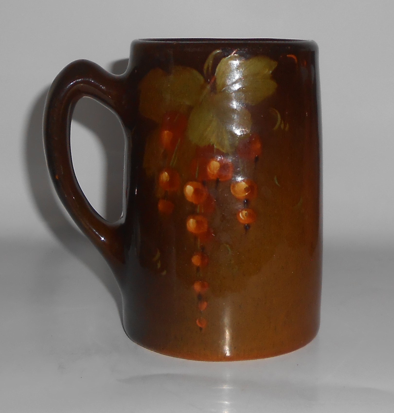 Owens Art Pottery Utopian Grape Decorated Mug