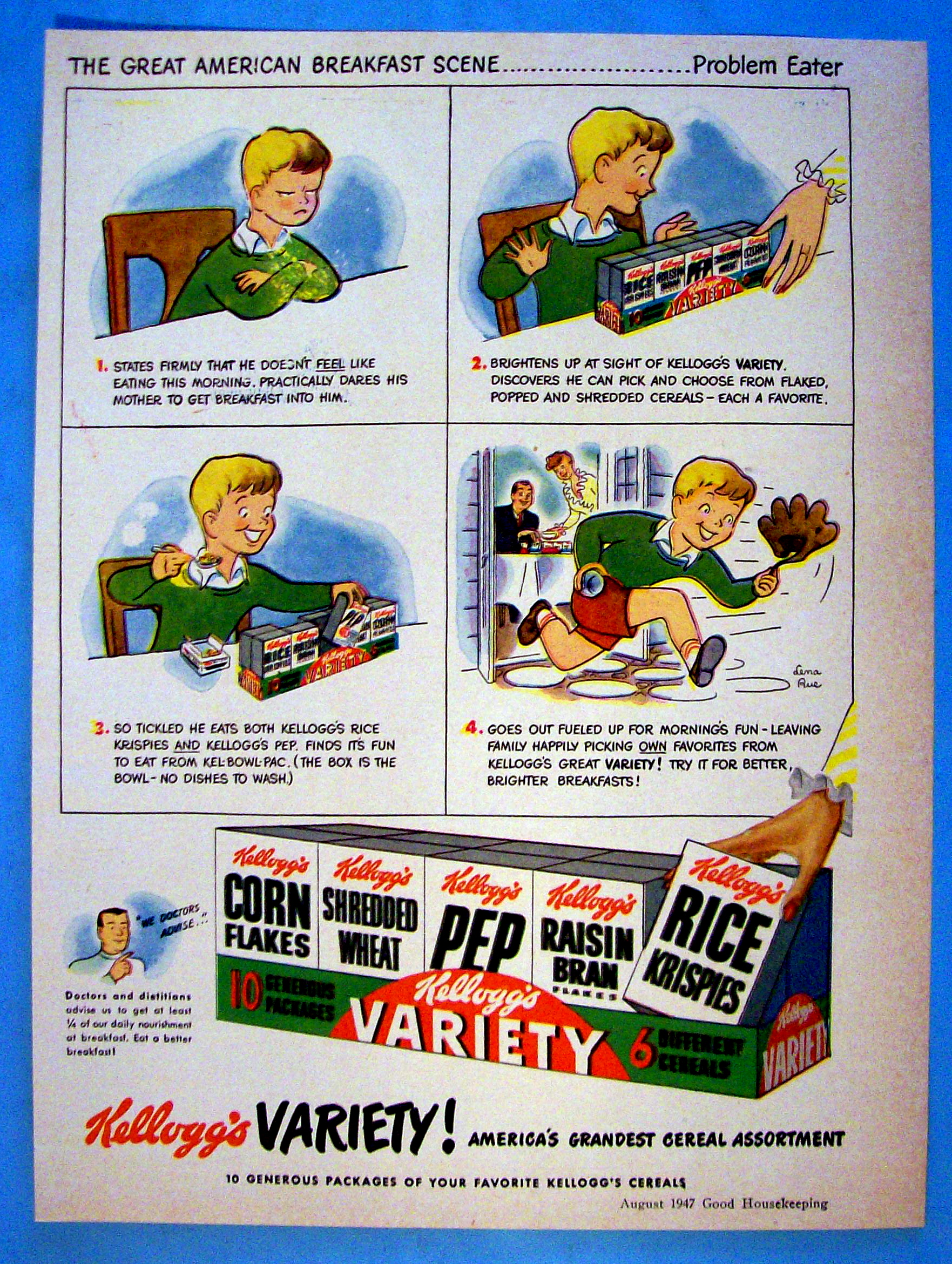 Vintage Ad: 1947 Kellogg's Variety