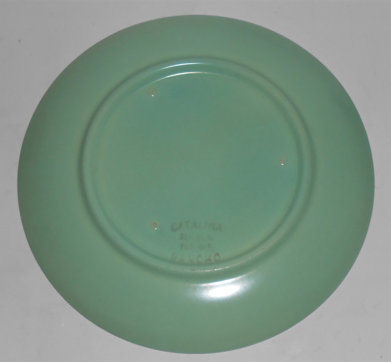 Catalina Pottery Rancho Ware Pastel Green Dessert Plate