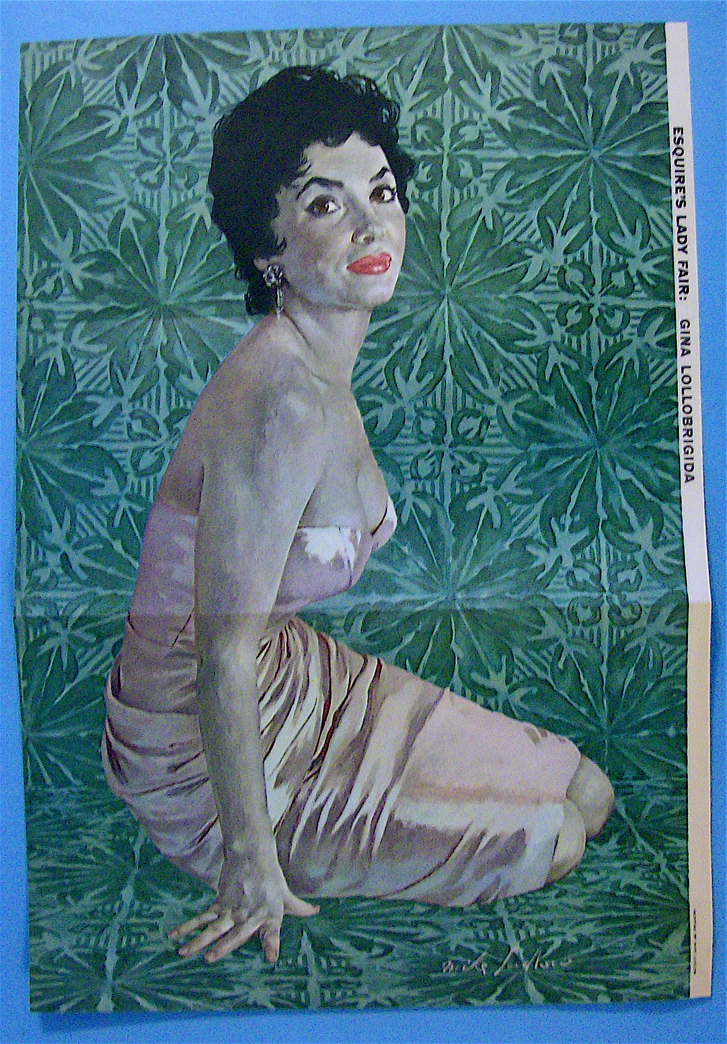 Esquire (Lady Fair) Pin Up Girl 1955 Gina Lollobrigida