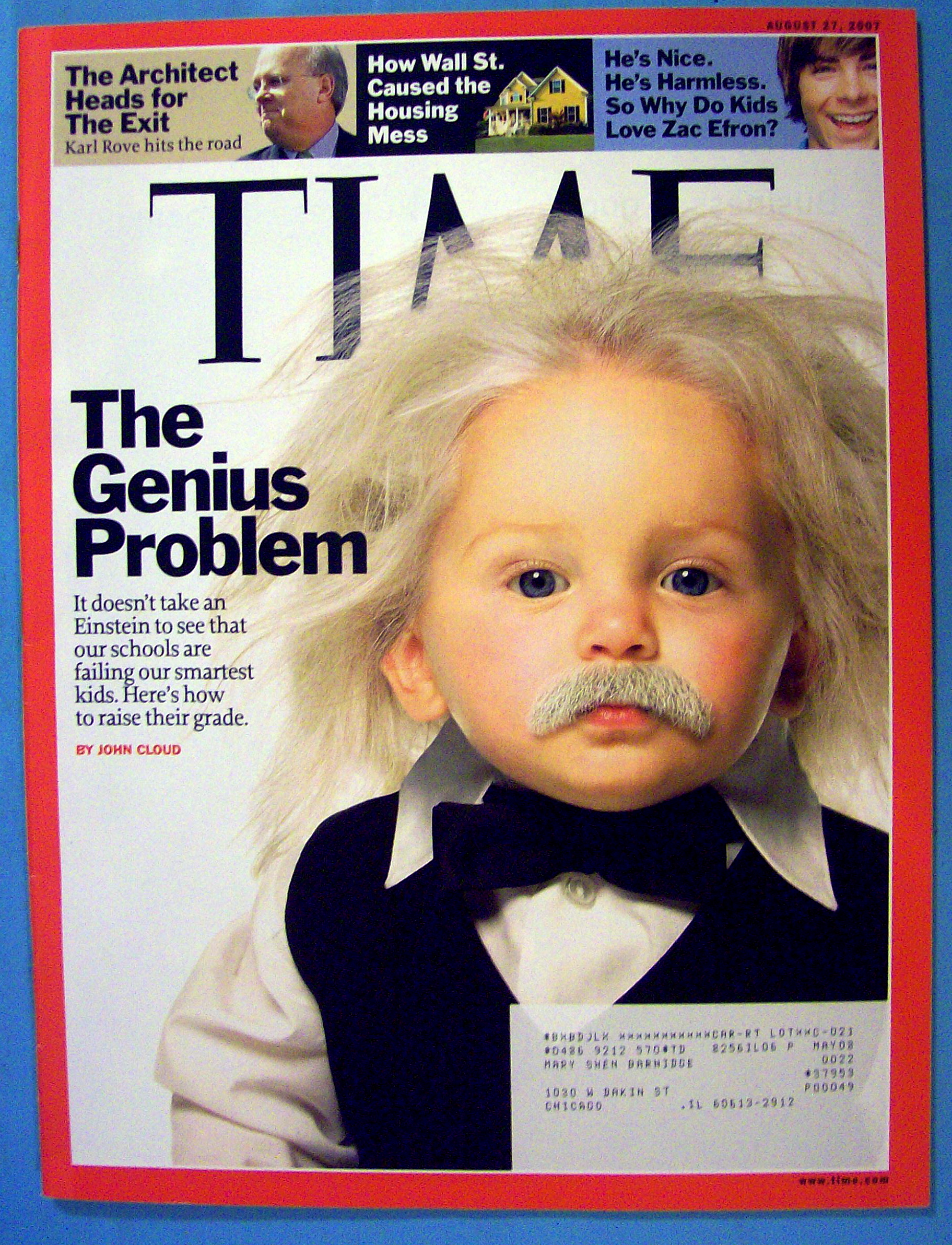 Time Magazine August 27, 2007 The Genius Problem