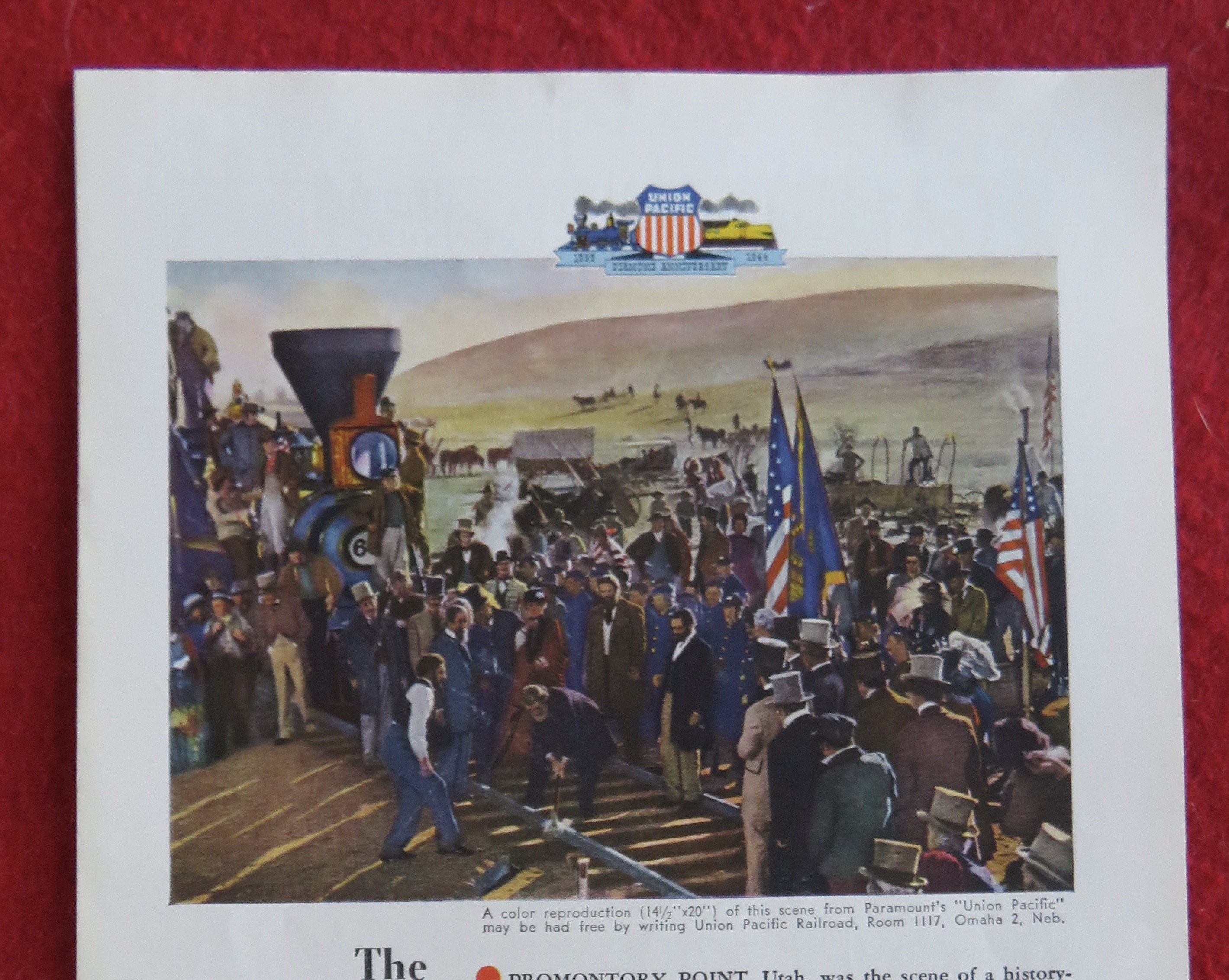 1944 Union Pacific Railroad with Driving of the Spike