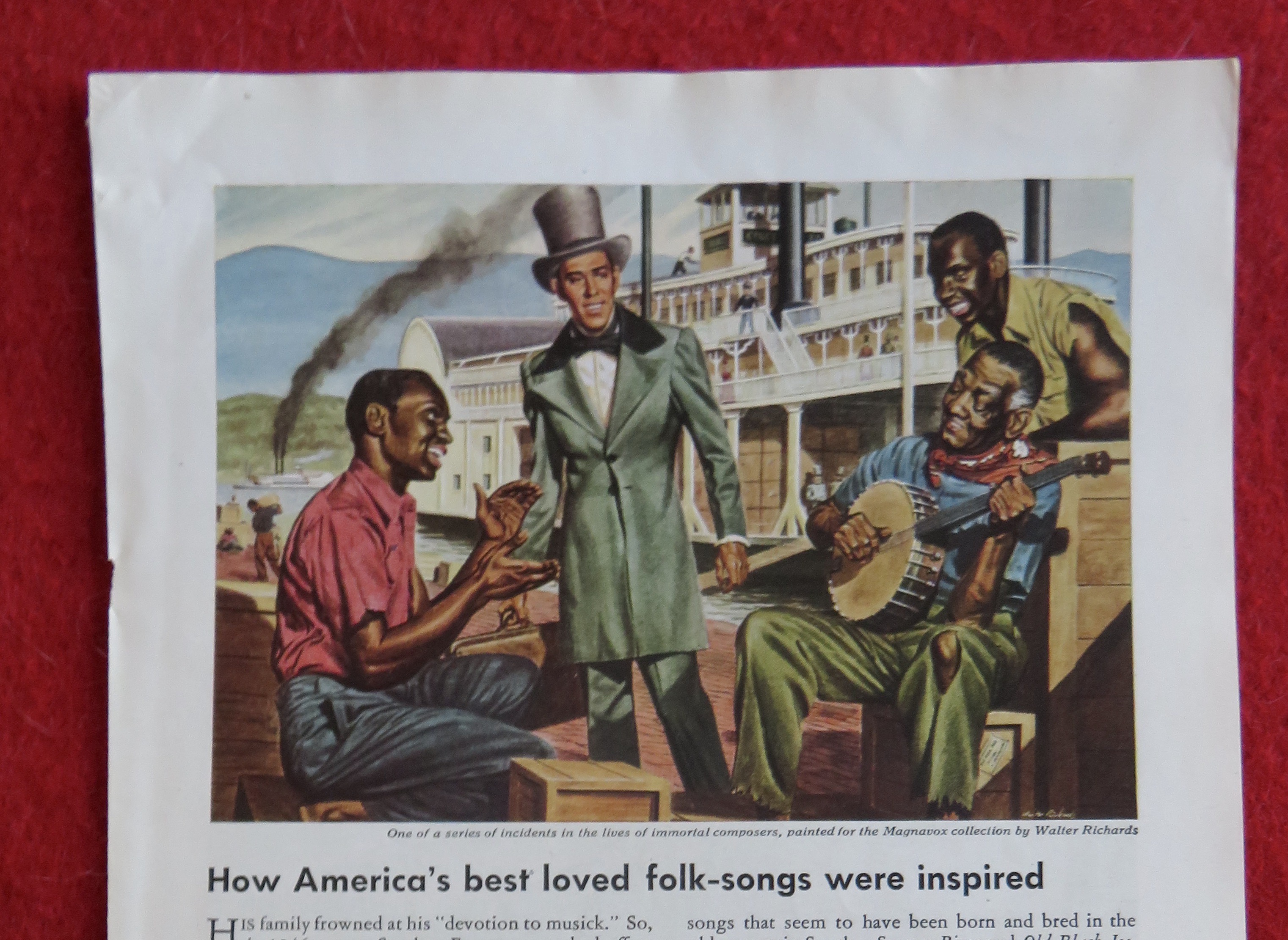 1944 Magnavox Radio Phonograph with Stephen Foster