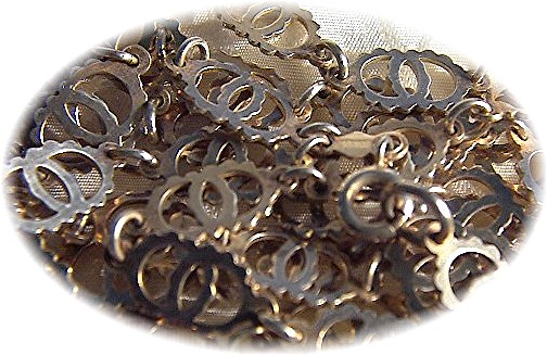 Necklace Silver English Victorian Silver Chain 28 Inch