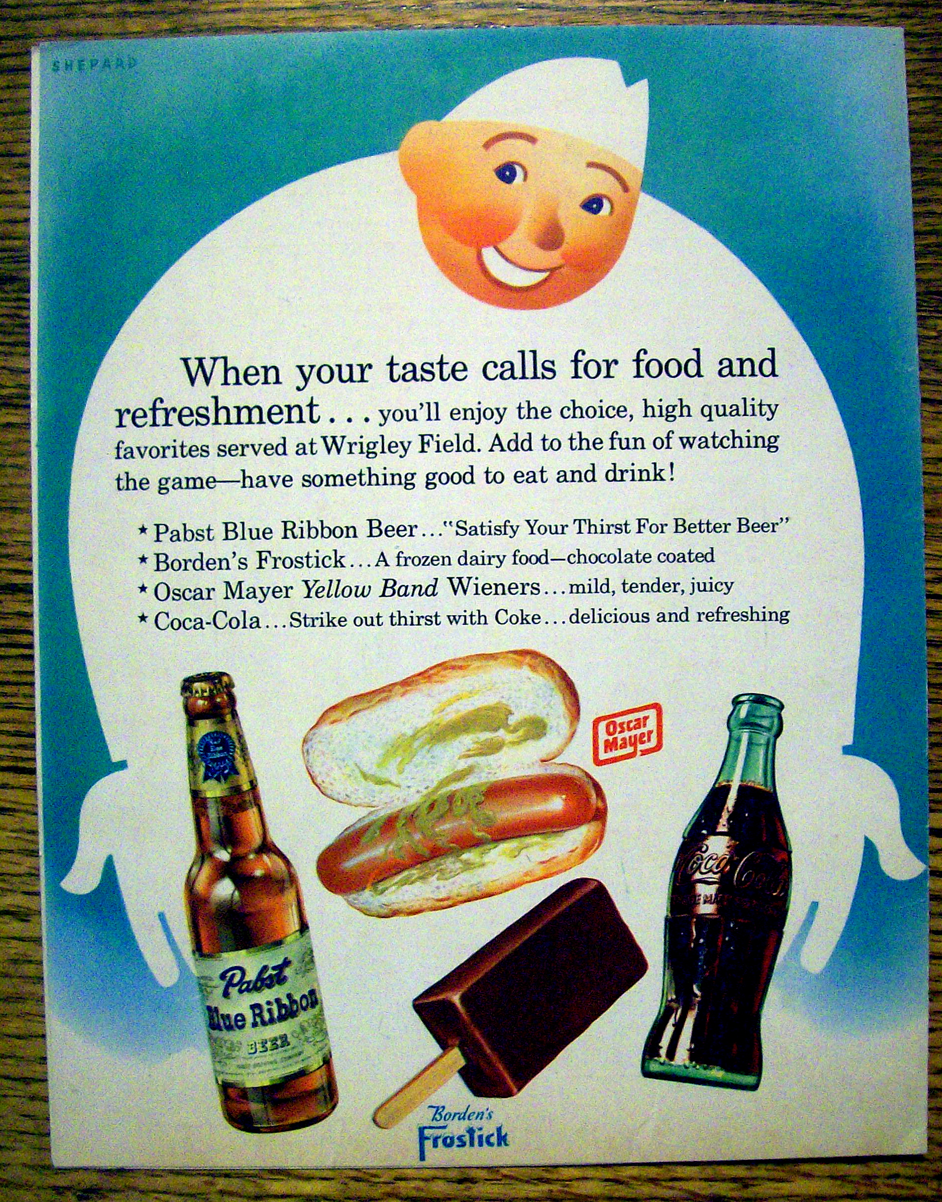 Chicago Cubs vs. Cincinnati Scorecard/Program 1952