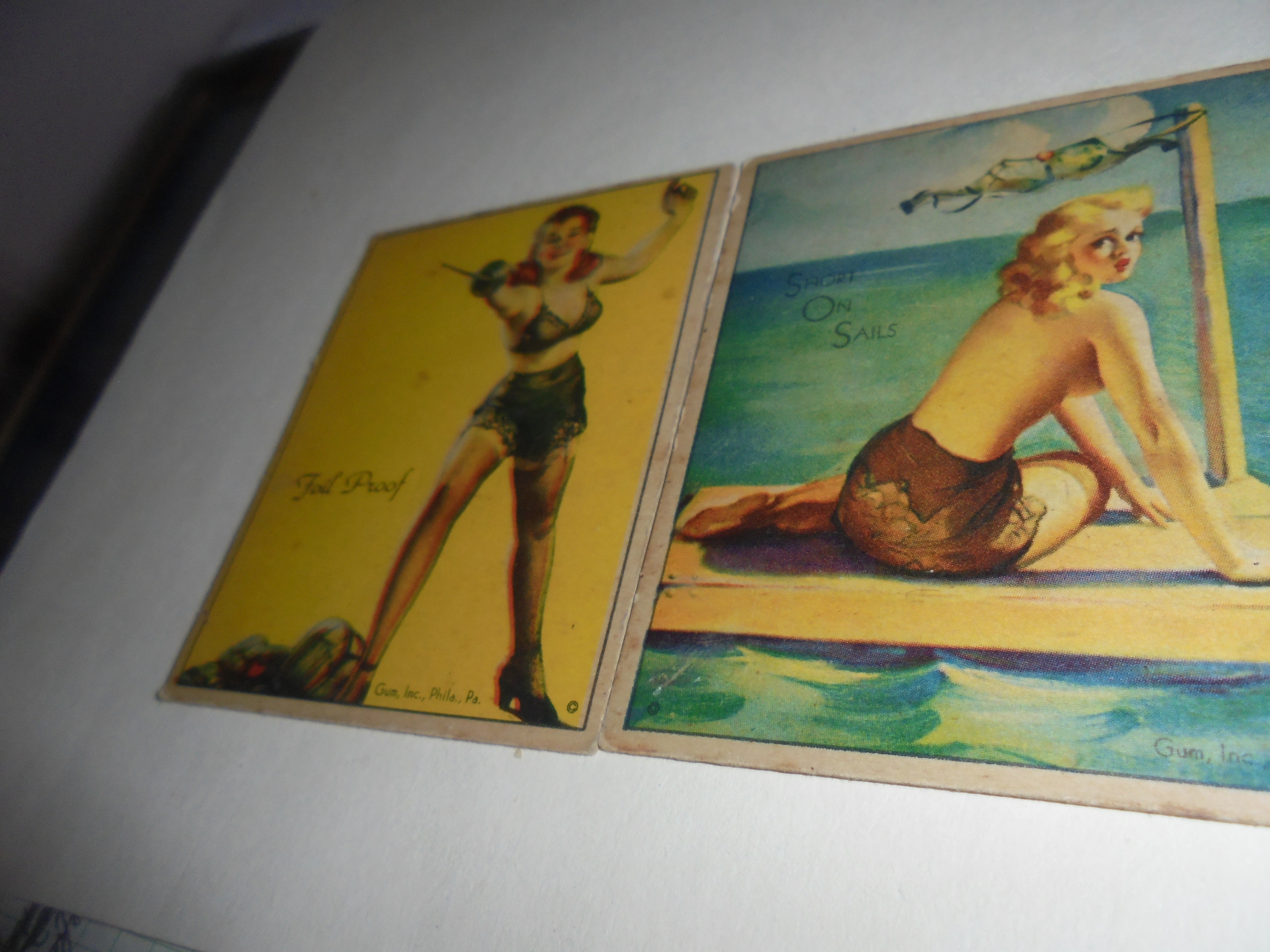 Cigarette Cards Pair Foil Proof Short on Sail