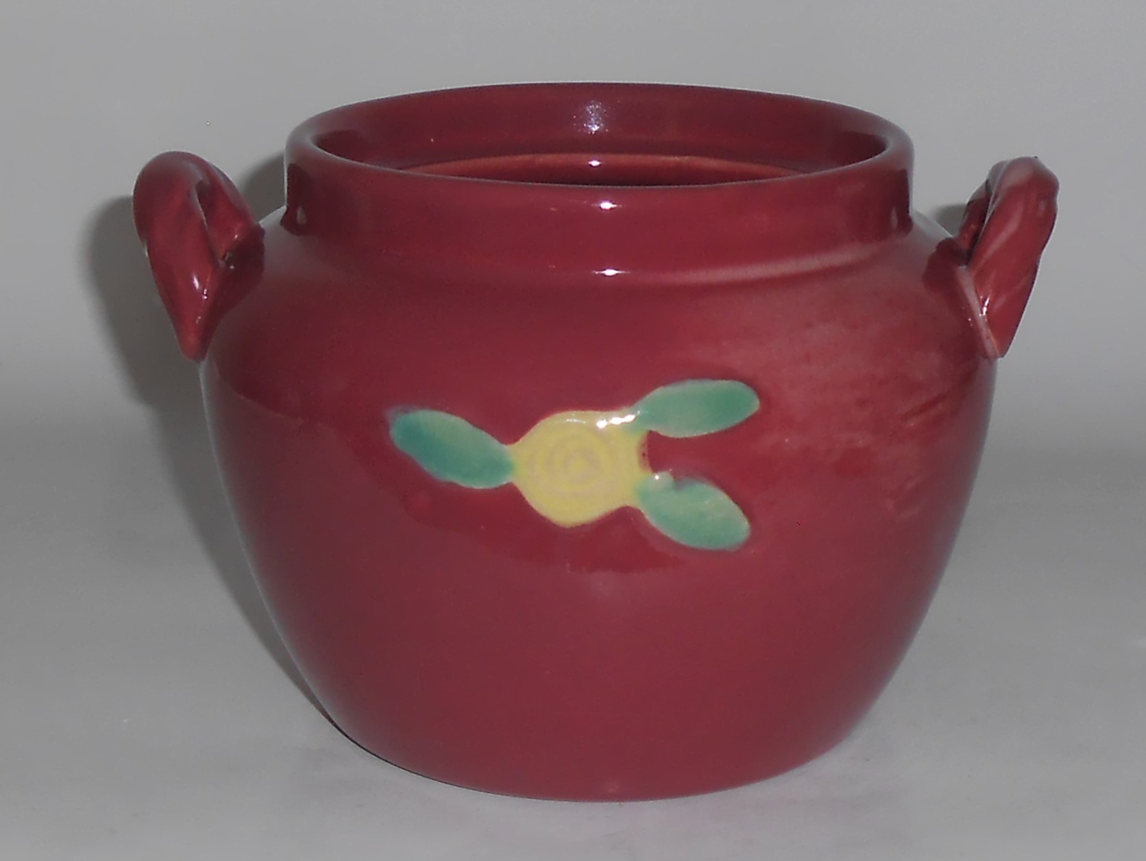 Coors Pottery Rosebud Red Utility Jar Robert Schneider