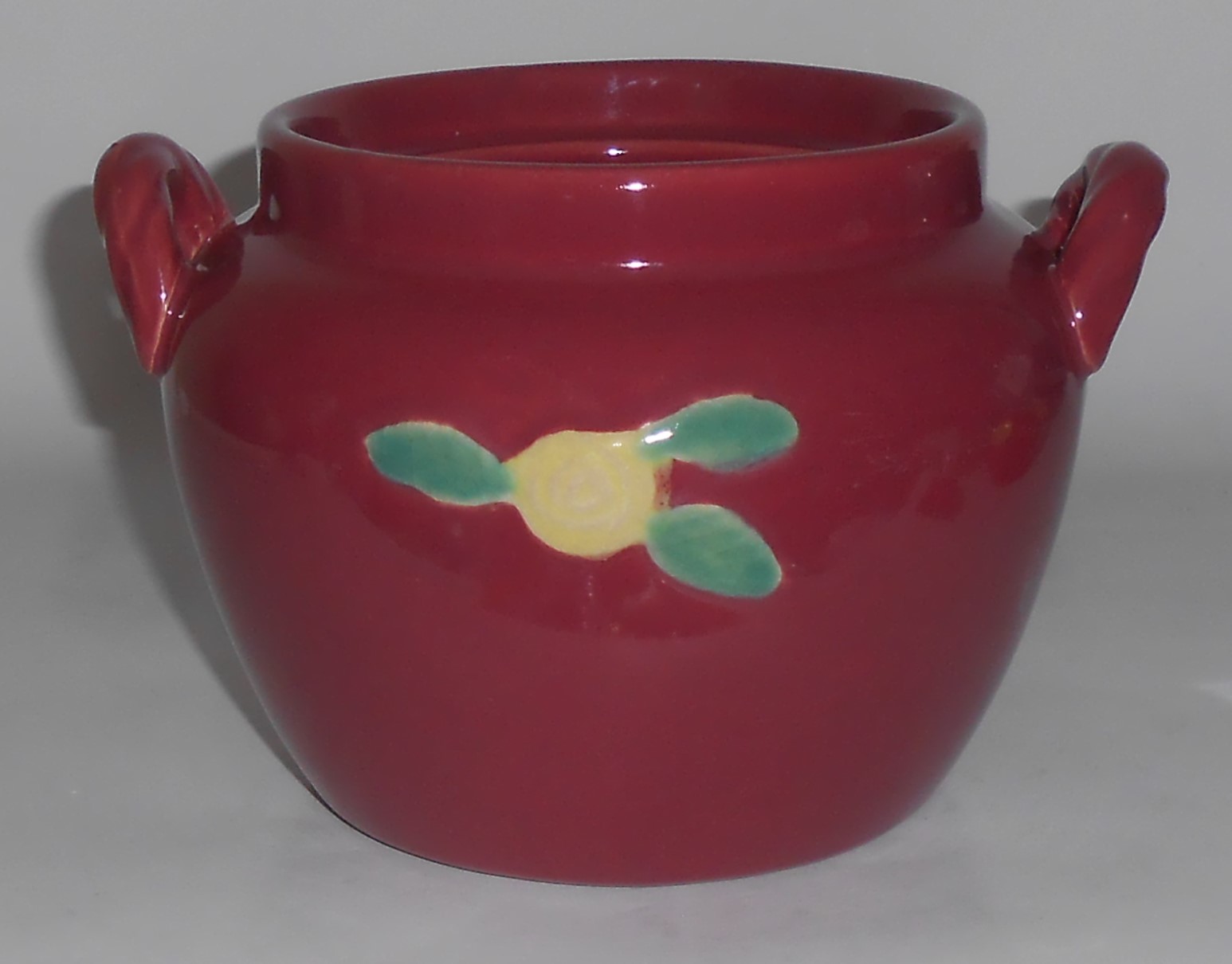 Coors Pottery Rosebud Red Utility Jar Robert Schneider