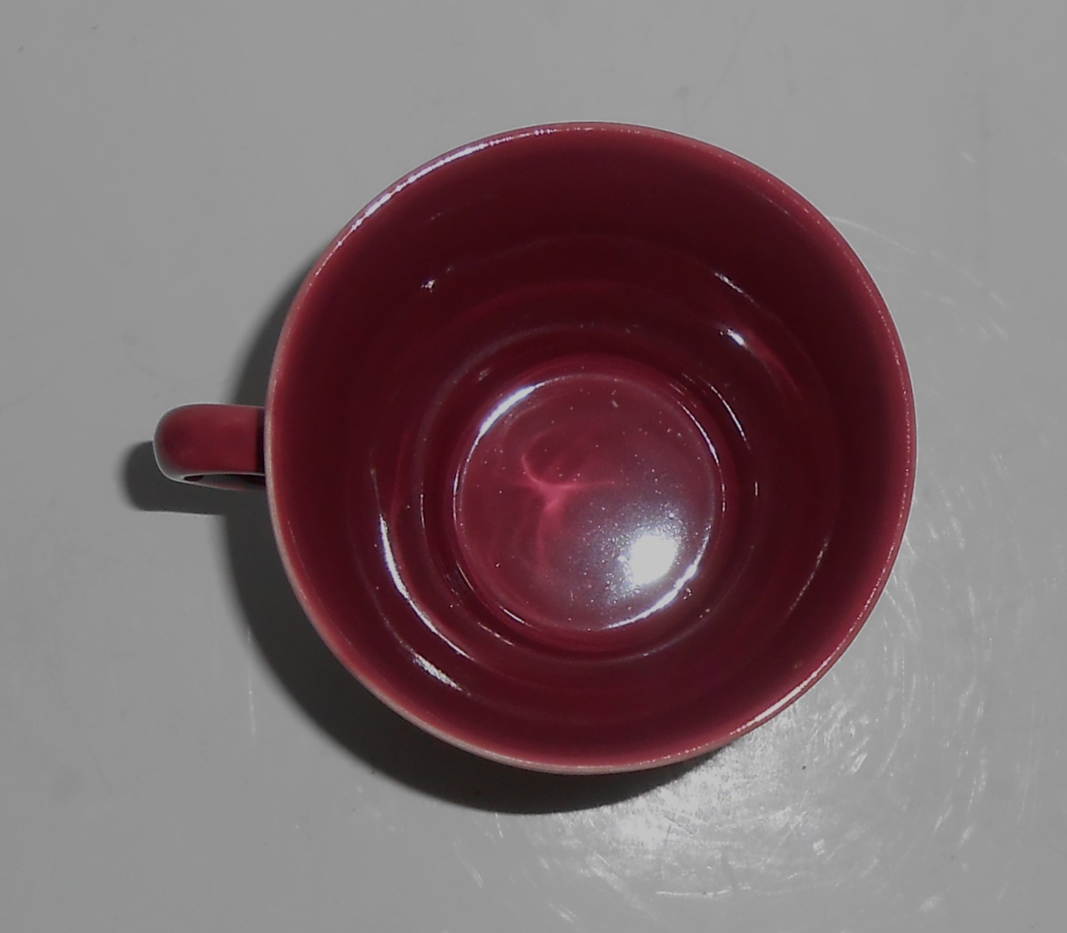 Coors Pottery Rosebud Very Rare Red Handled Tumbler