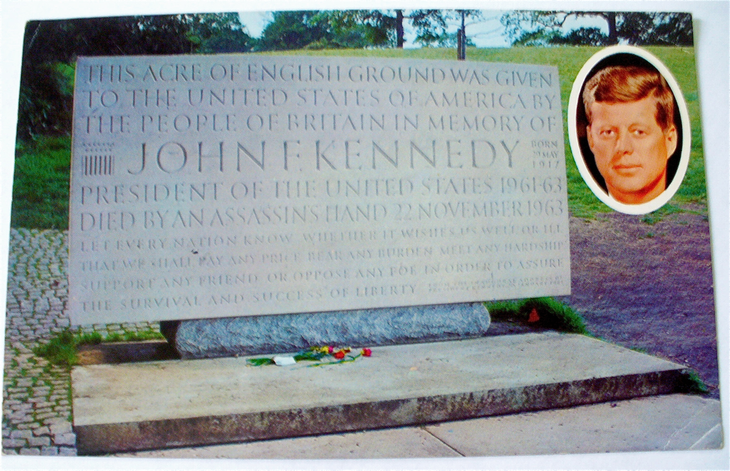 John F. Kennedy Grave Site Postcard