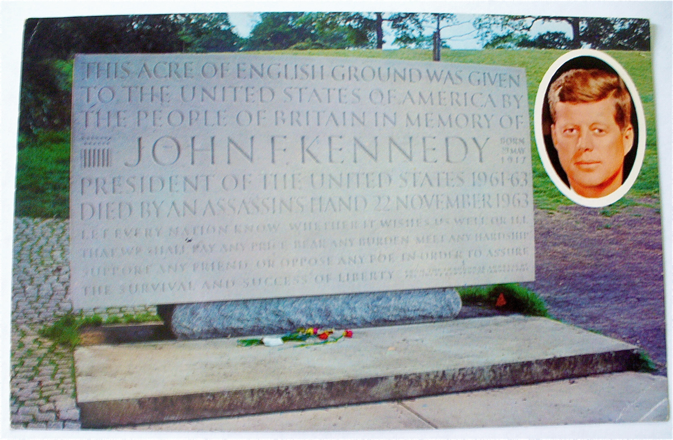 John F. Kennedy Grave Site Postcard
