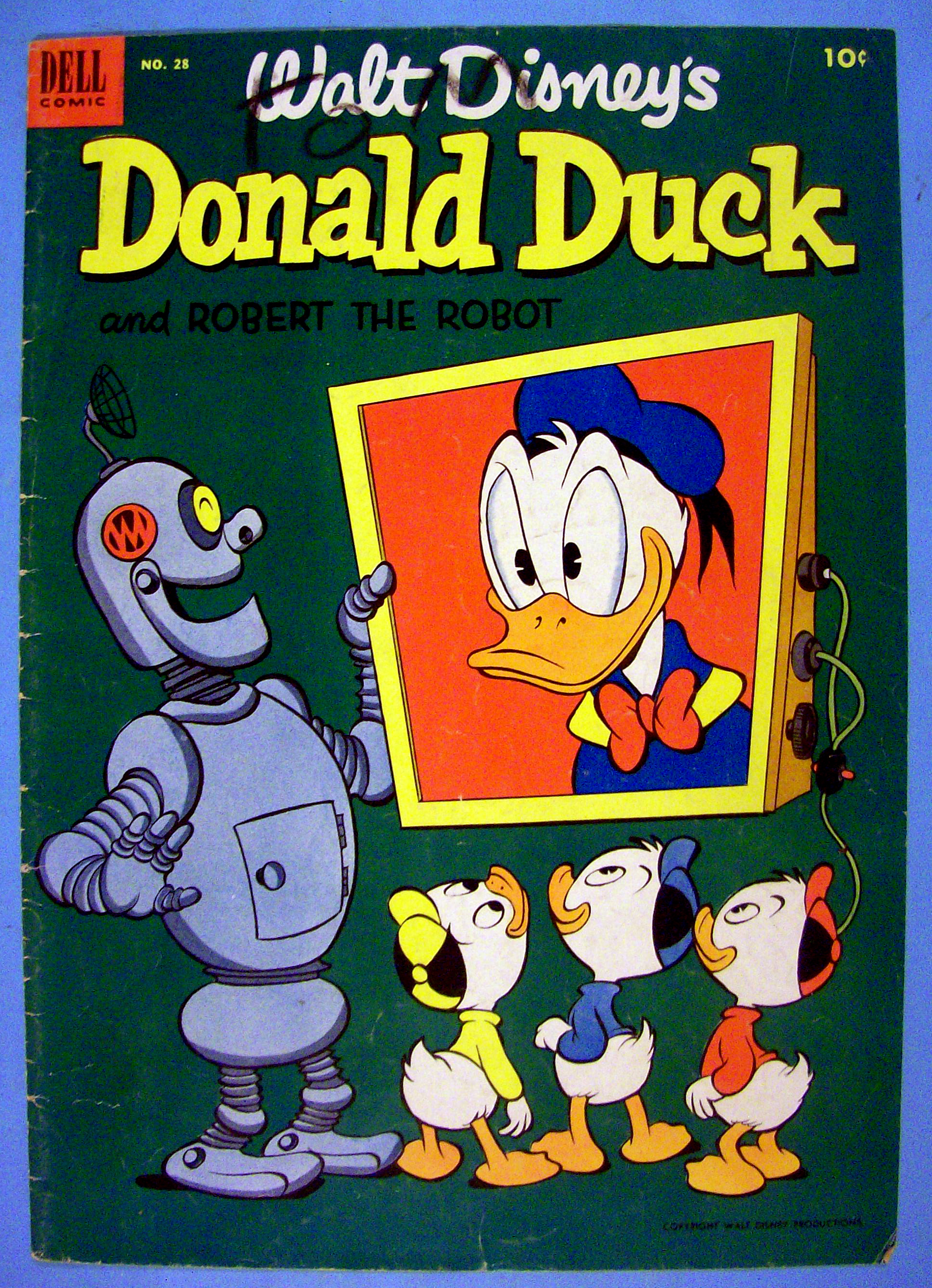 Donald Duck Comic Cover #28 March-April 1953