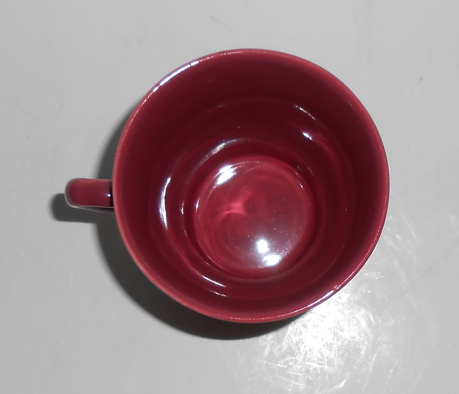 Coors Pottery Rosebud Very Rare Red Handled Tumbler #2
