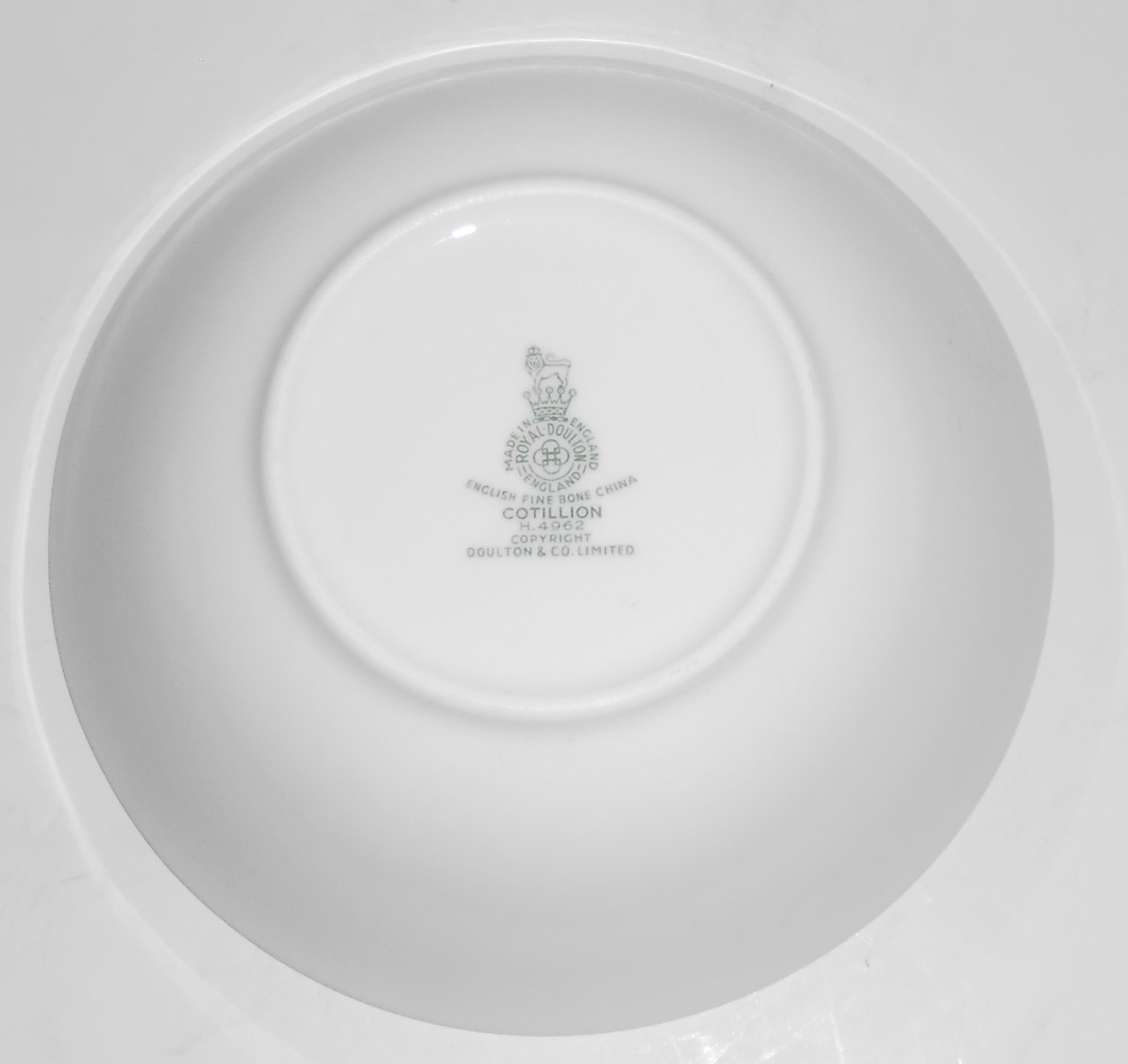 Royal Doulton China Floral Platinum Cotillion Fruit