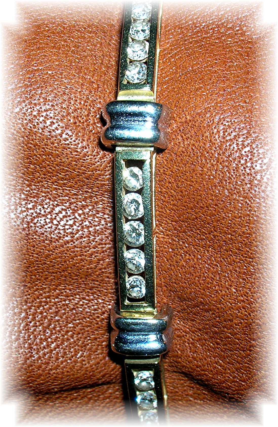 Bracelet 10K Gold White  Yellow Tennis 2 Ct Diamond