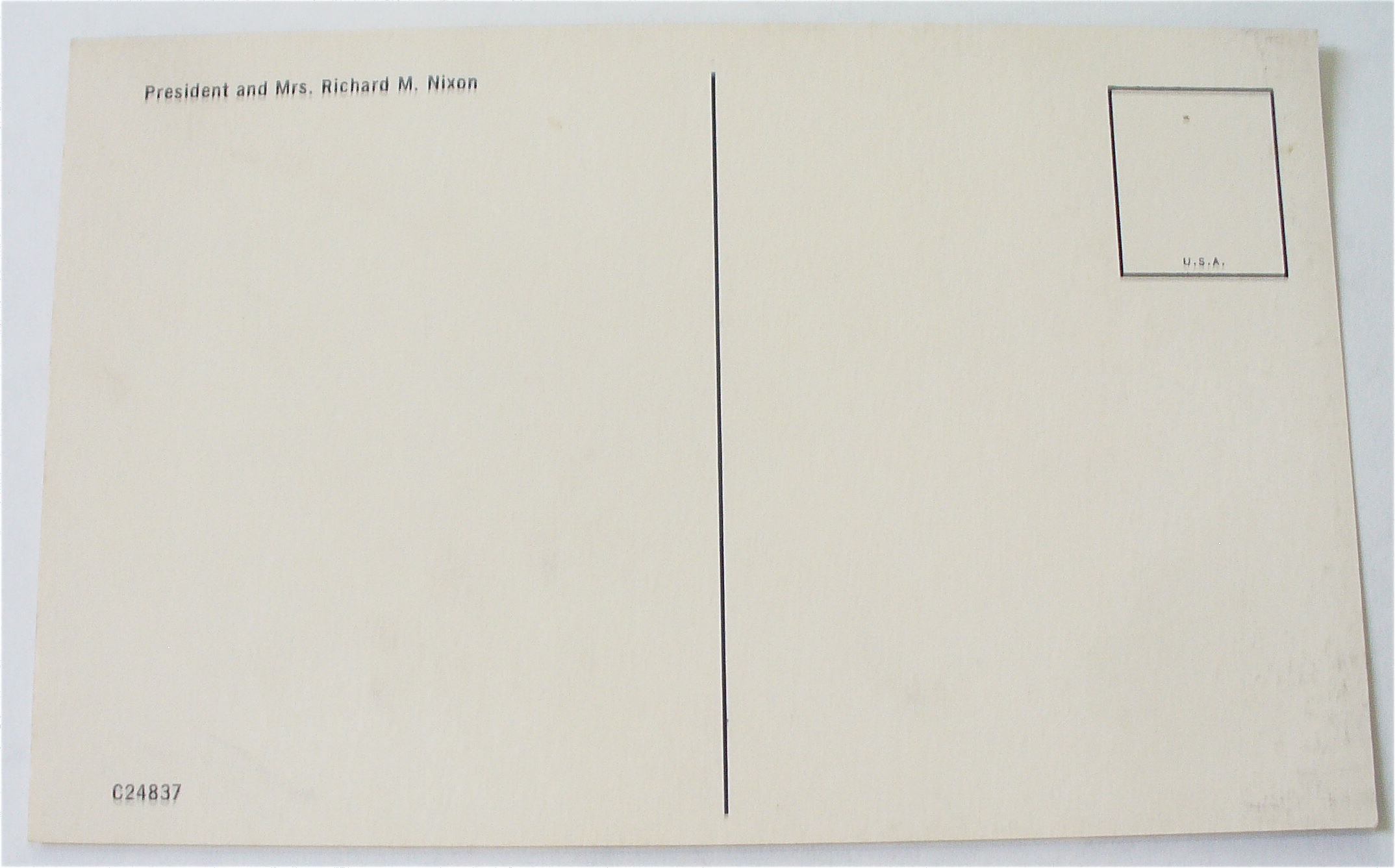President Richard Nixon And Mrs. Nixon Postcard