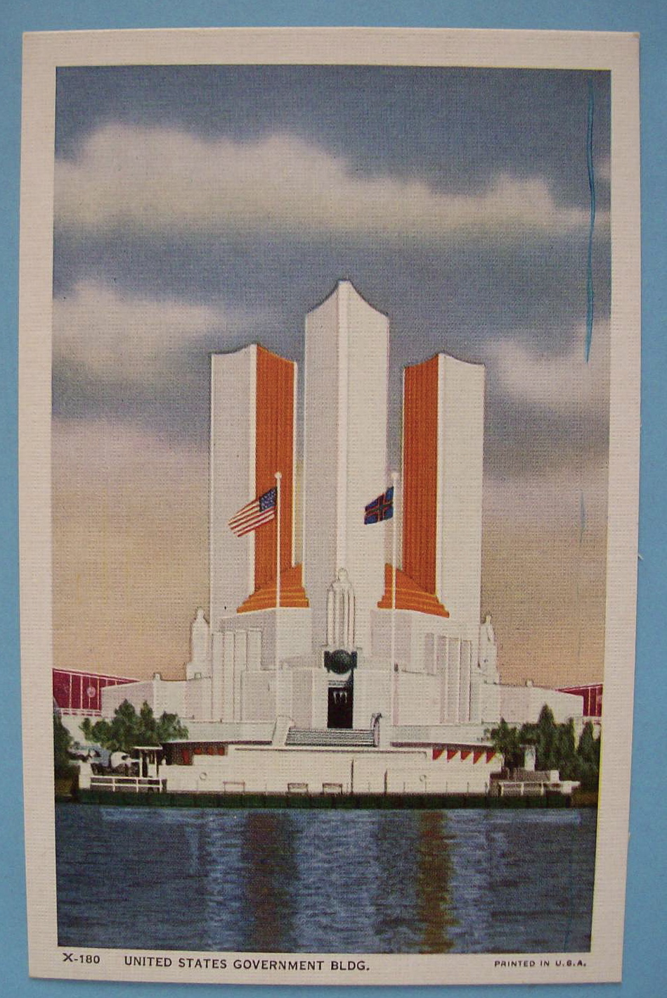 1933 Century Of Progress U. S. Government Bldg Postcard