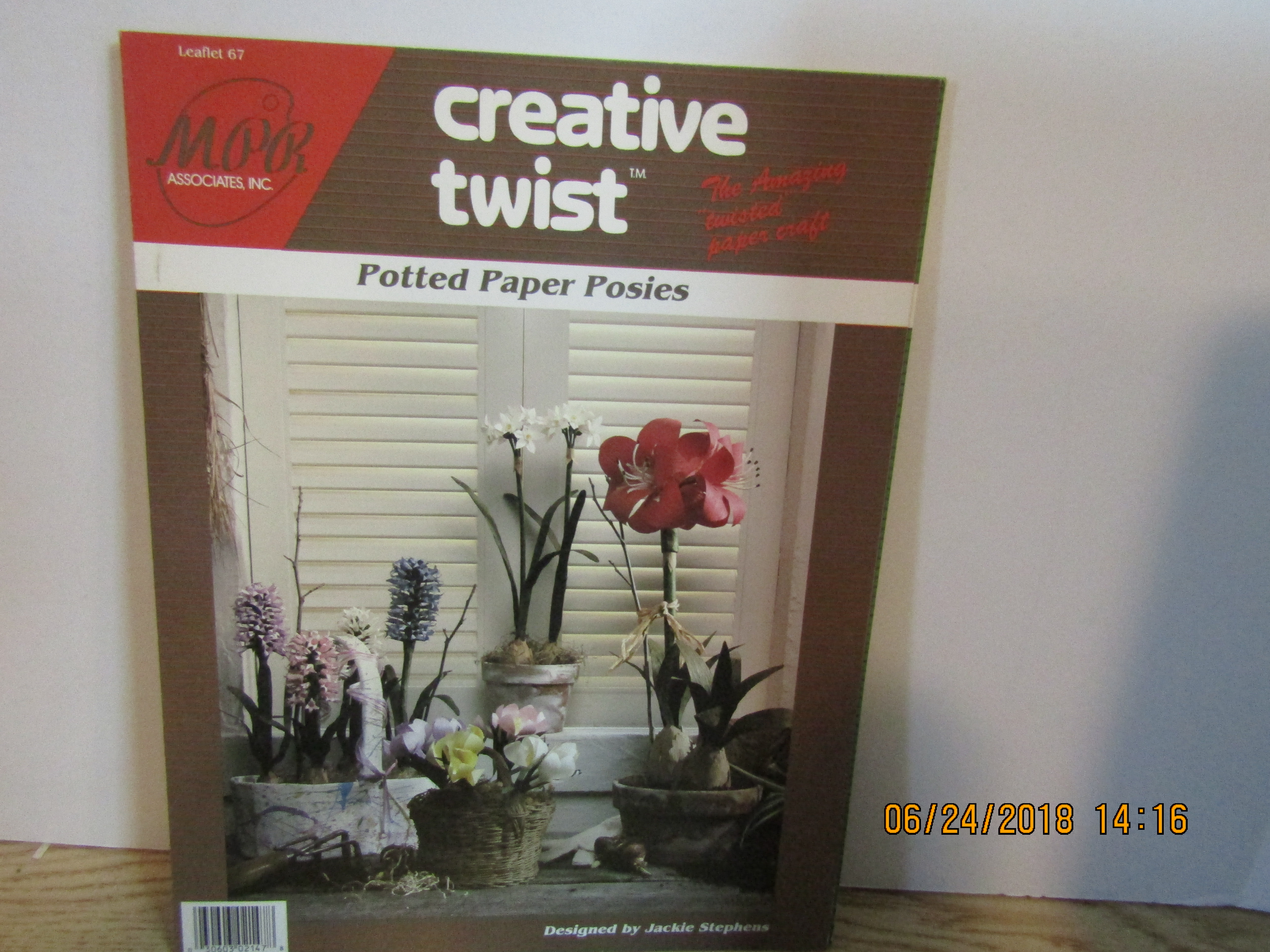Creative Twist Craft Paper Book Potted Paper Posies