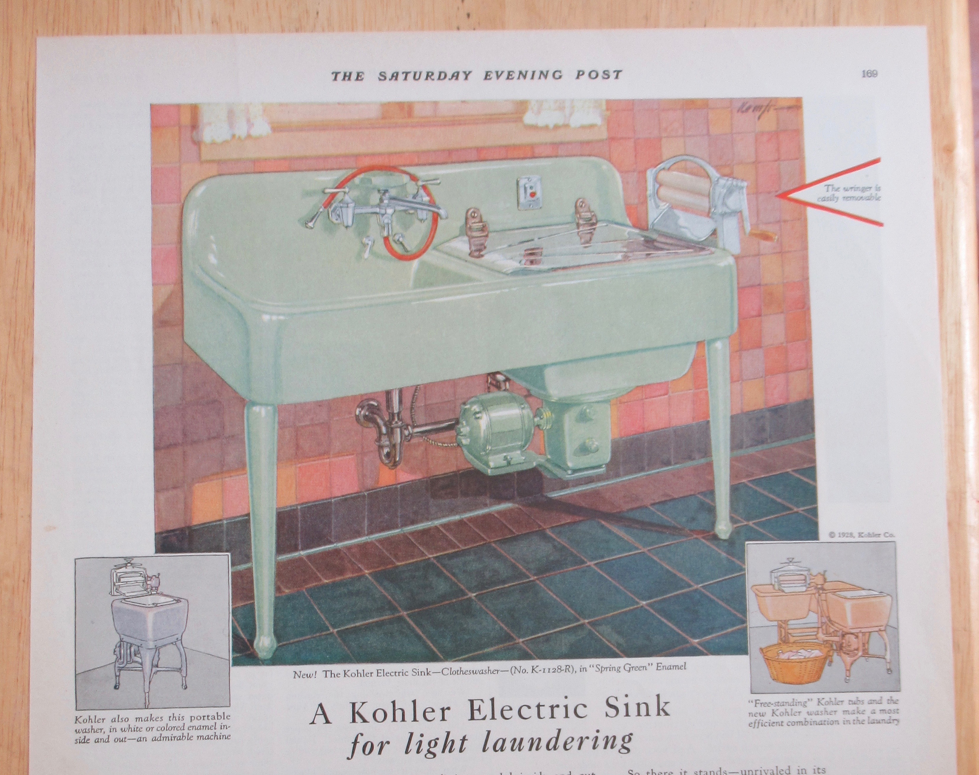 1928 Kohler of Kohler with Kohler Electric Sink