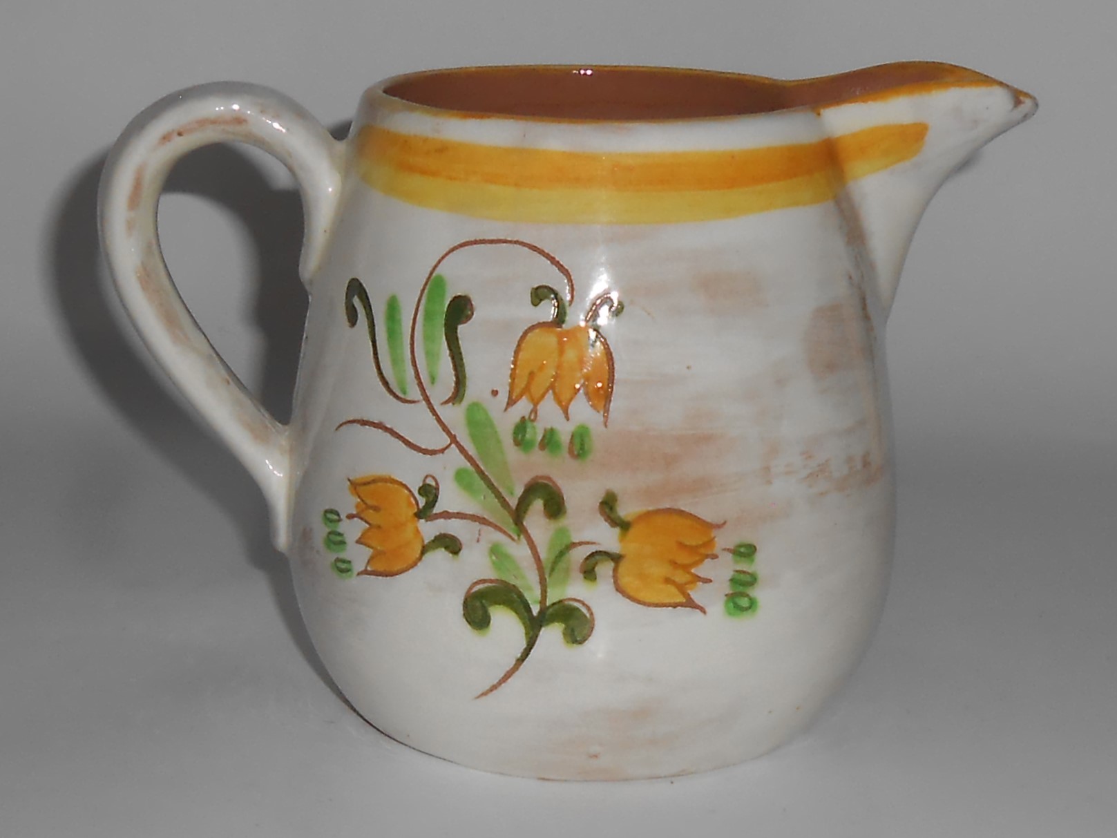 Stangl Pottery Yellow Tulip Terra Rose 4-5/8'' Pitcher