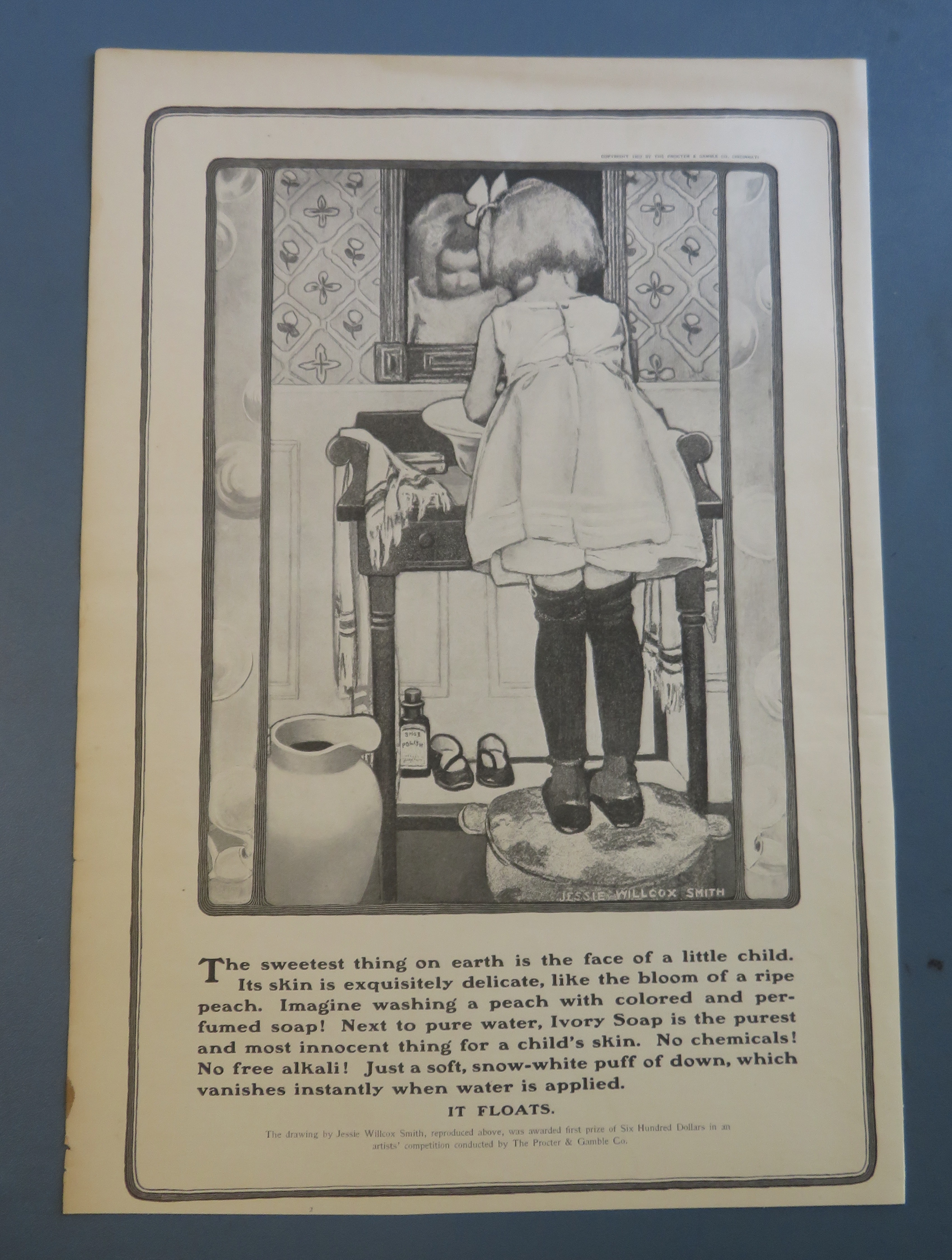 1902 Ivory Soap with Little Girl Washing Her Hands