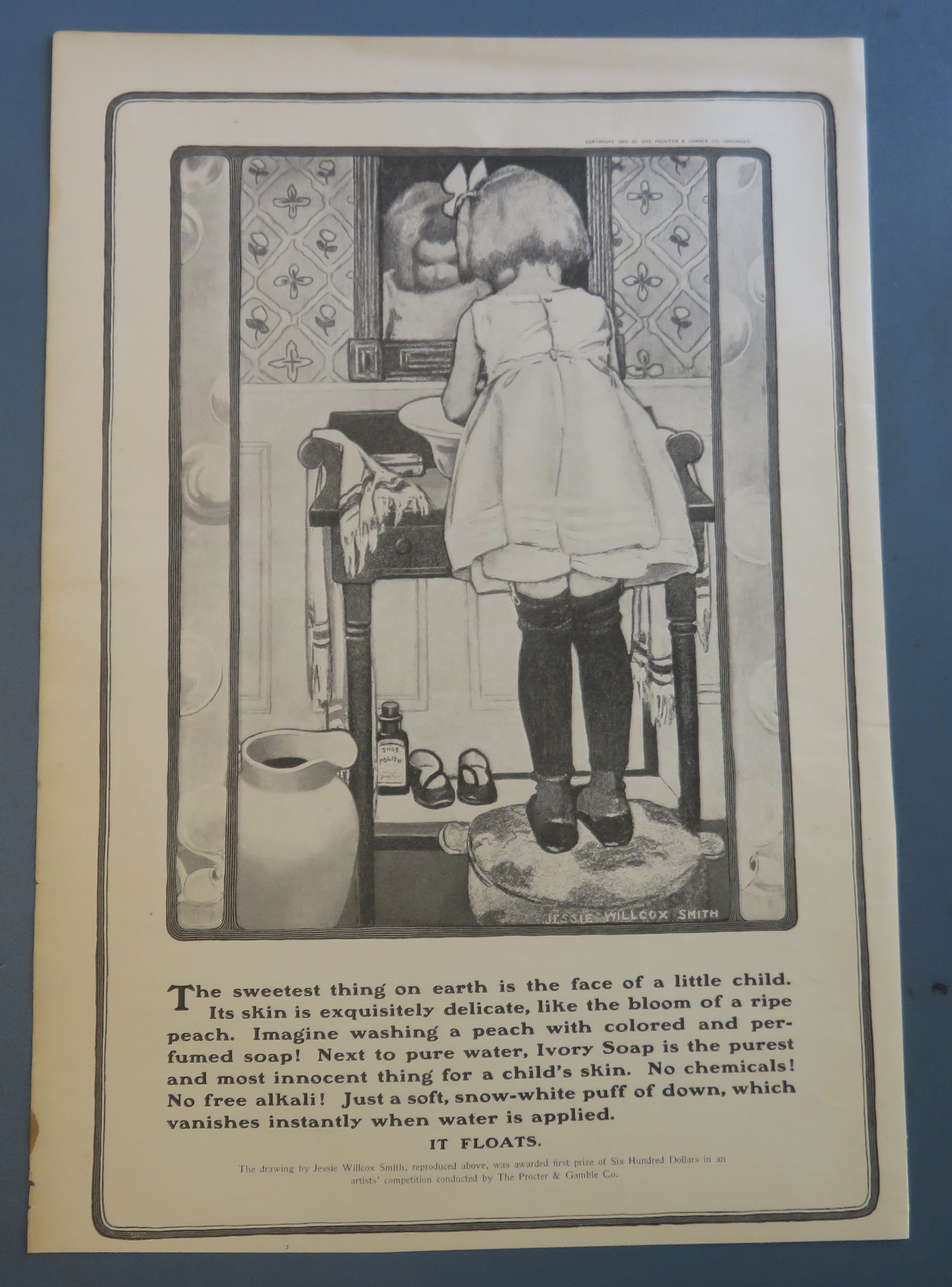 1902 Ivory Soap with Little Girl Washing Her Hands