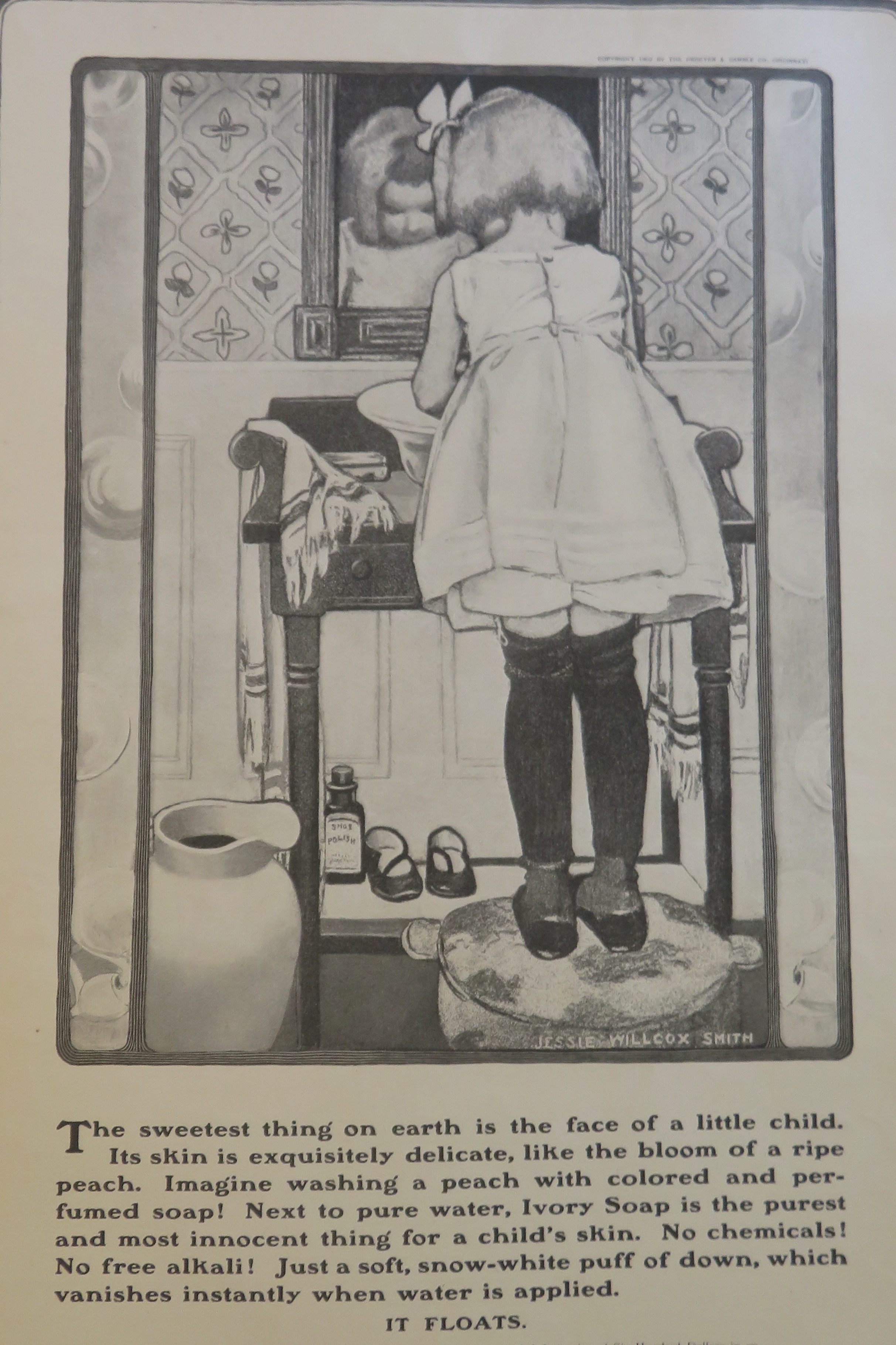 1902 Ivory Soap with Little Girl Washing Her Hands