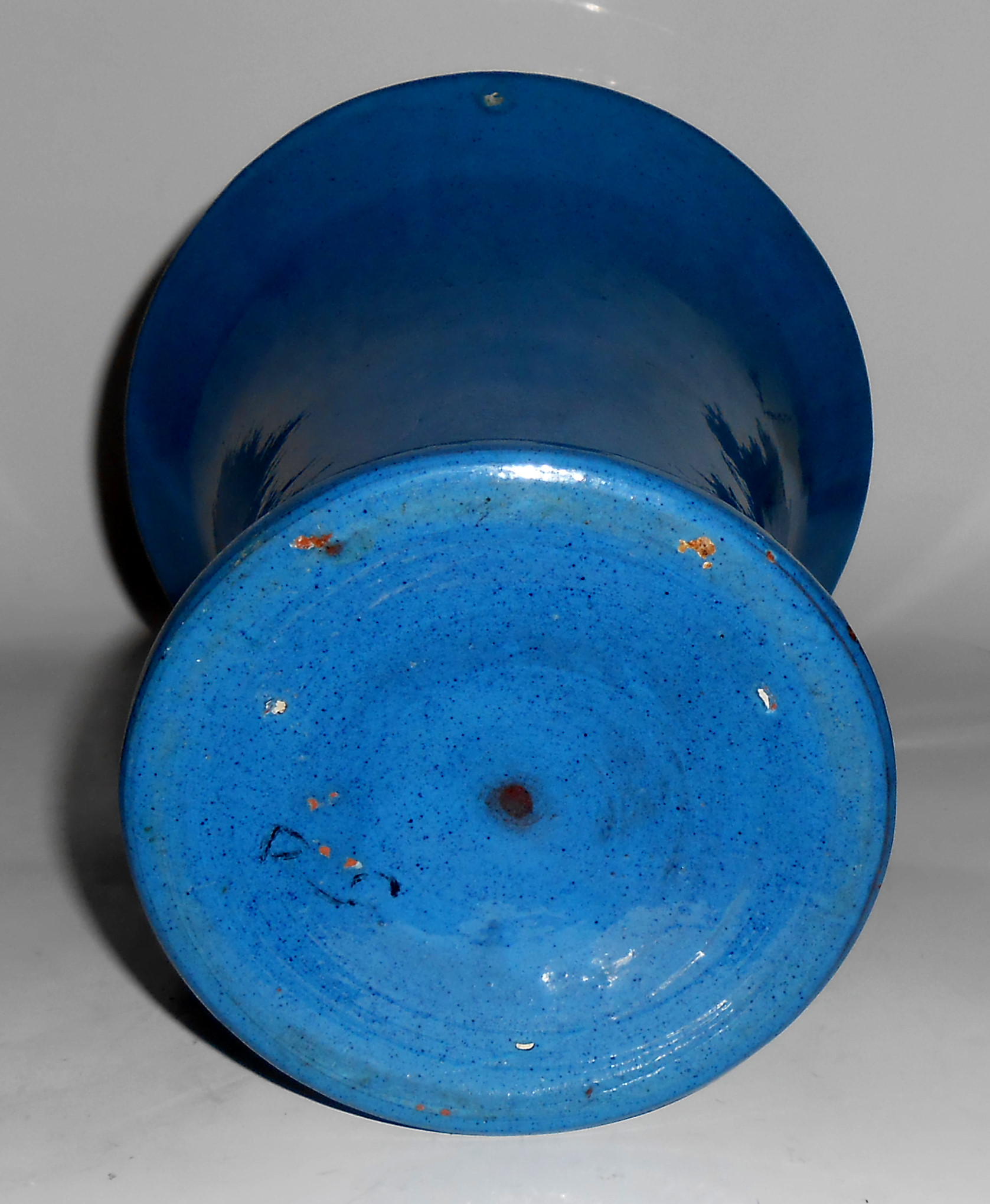 Peters And Reed Pottery 6.5" Blue Wilse #47 Vase