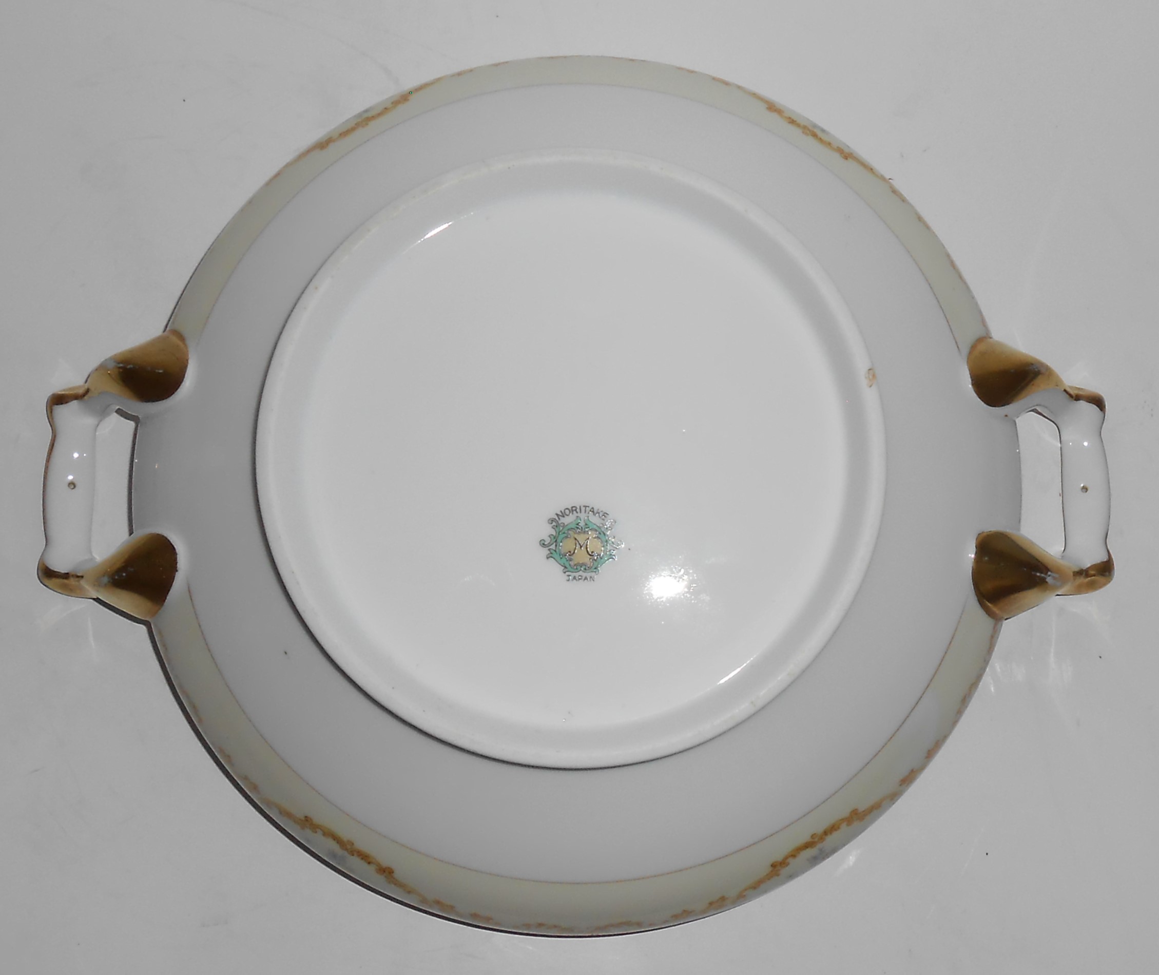 Noritake China Porcelain Floral Scrolls w/Gold Covered