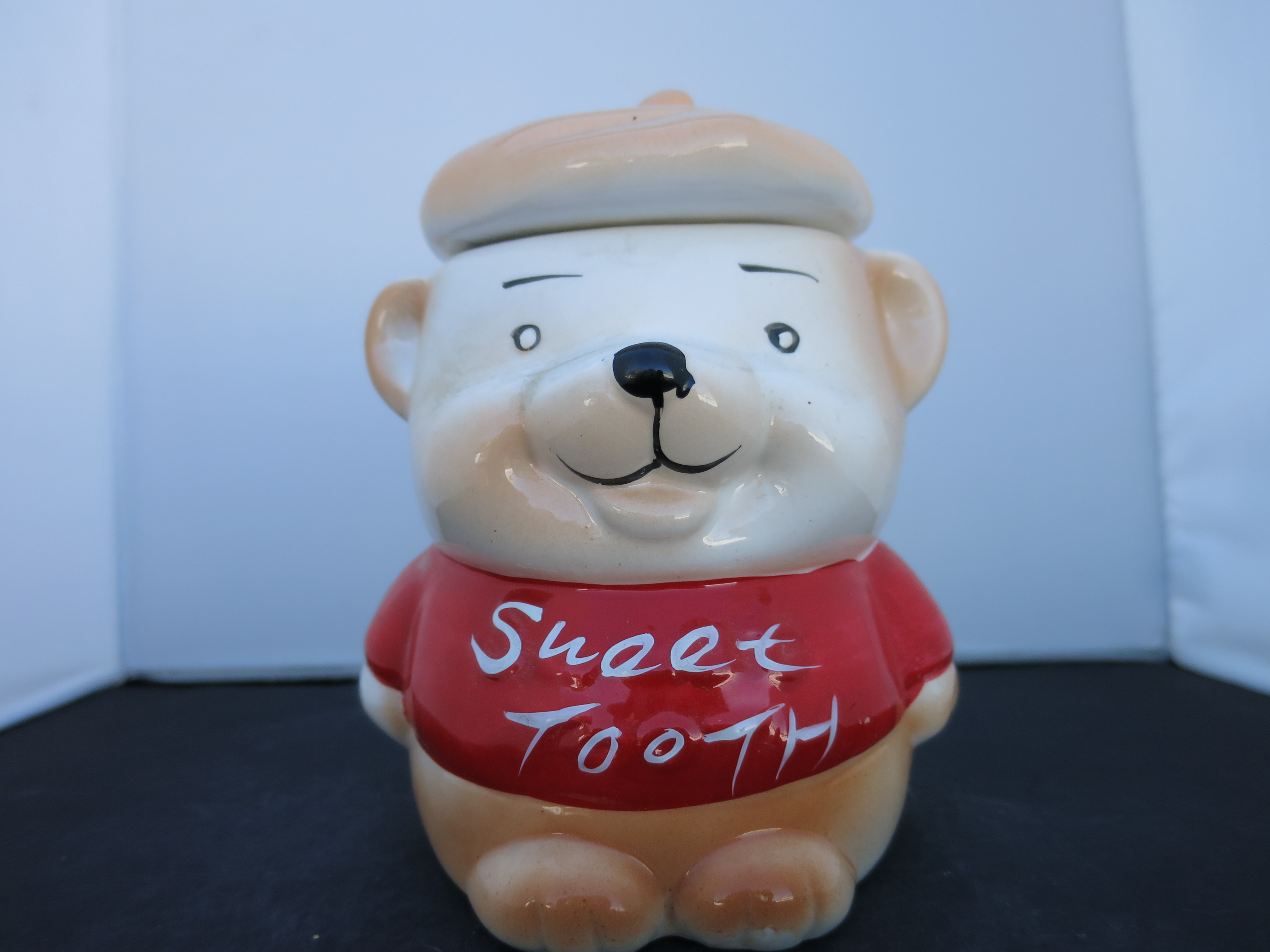 Sweet Tooth Bear Cookie Jar Biscuit Jar 1970s