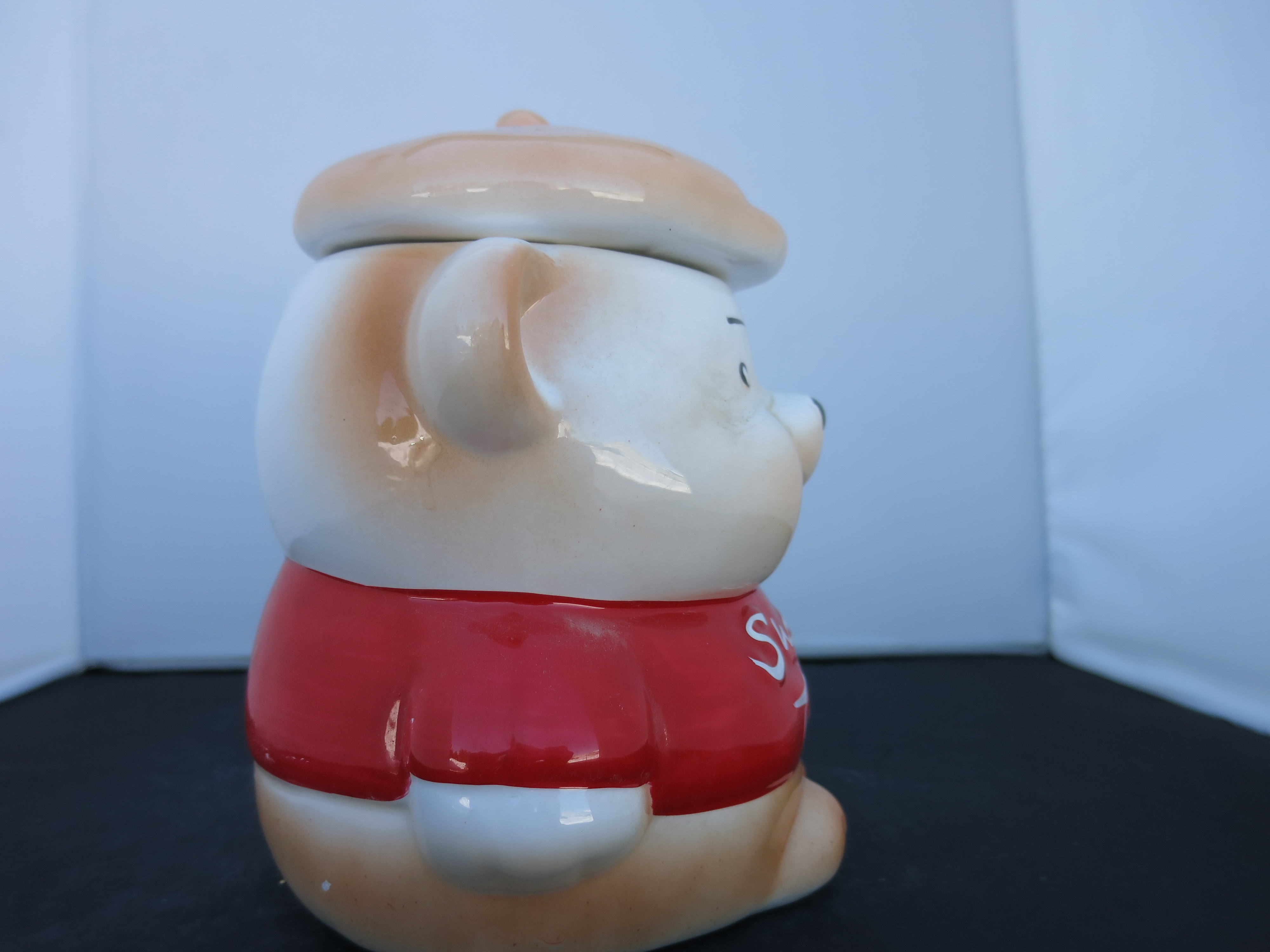 Sweet Tooth Bear Cookie Jar Biscuit Jar 1970s