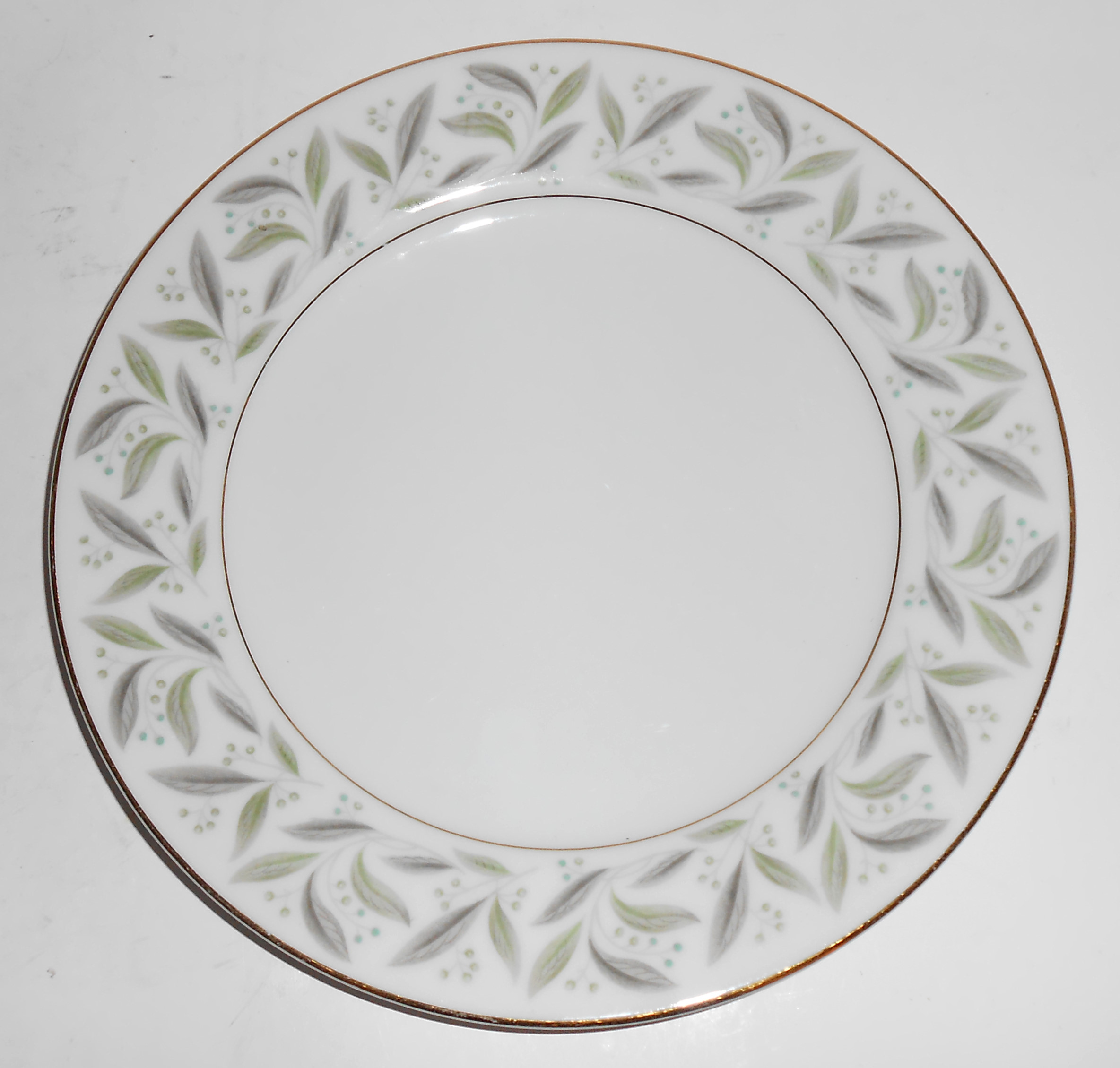 Noritake Porcelain China Carole W/Gold Salad Plate