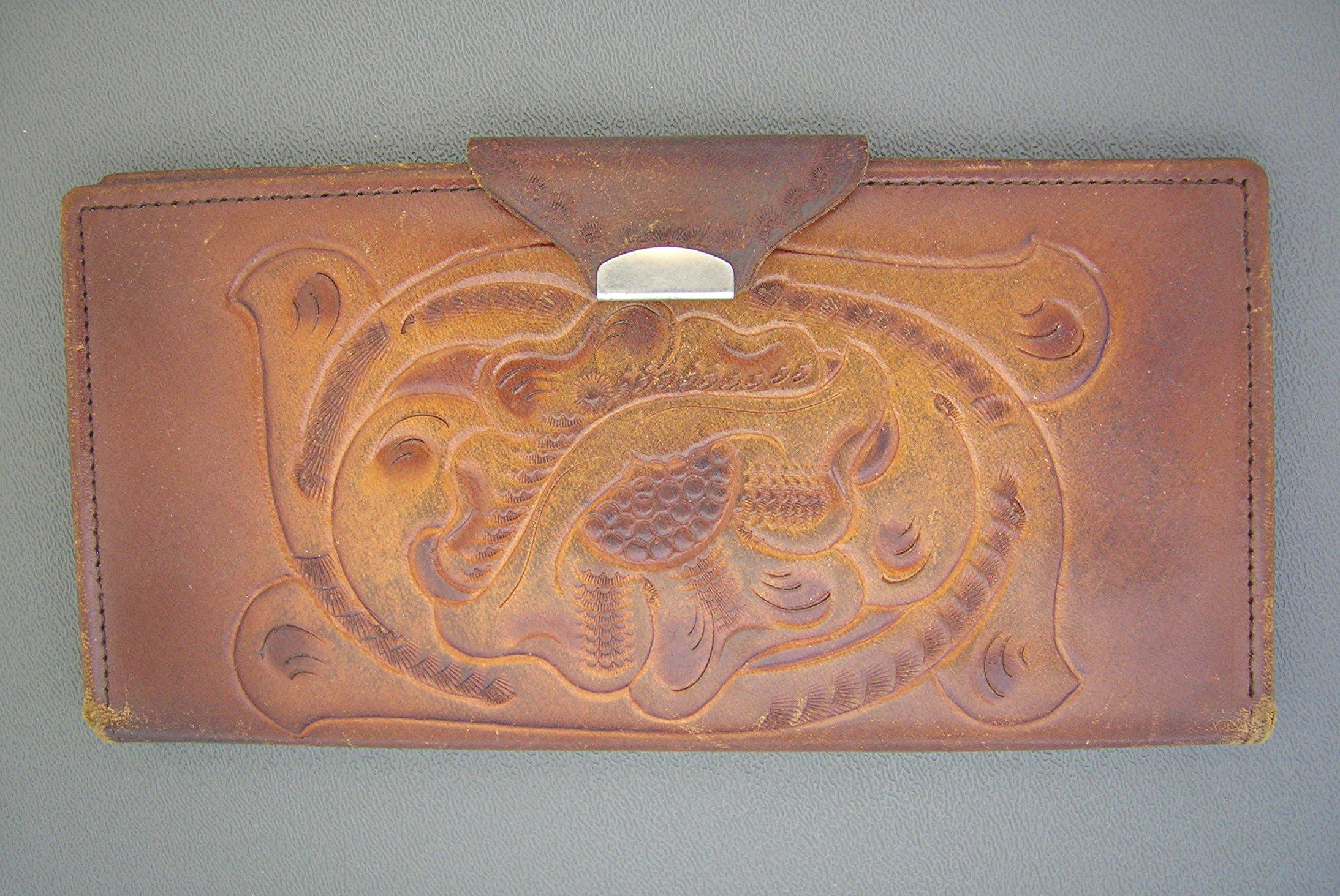 Wallet  Tooled Leather Wallet Clifton's